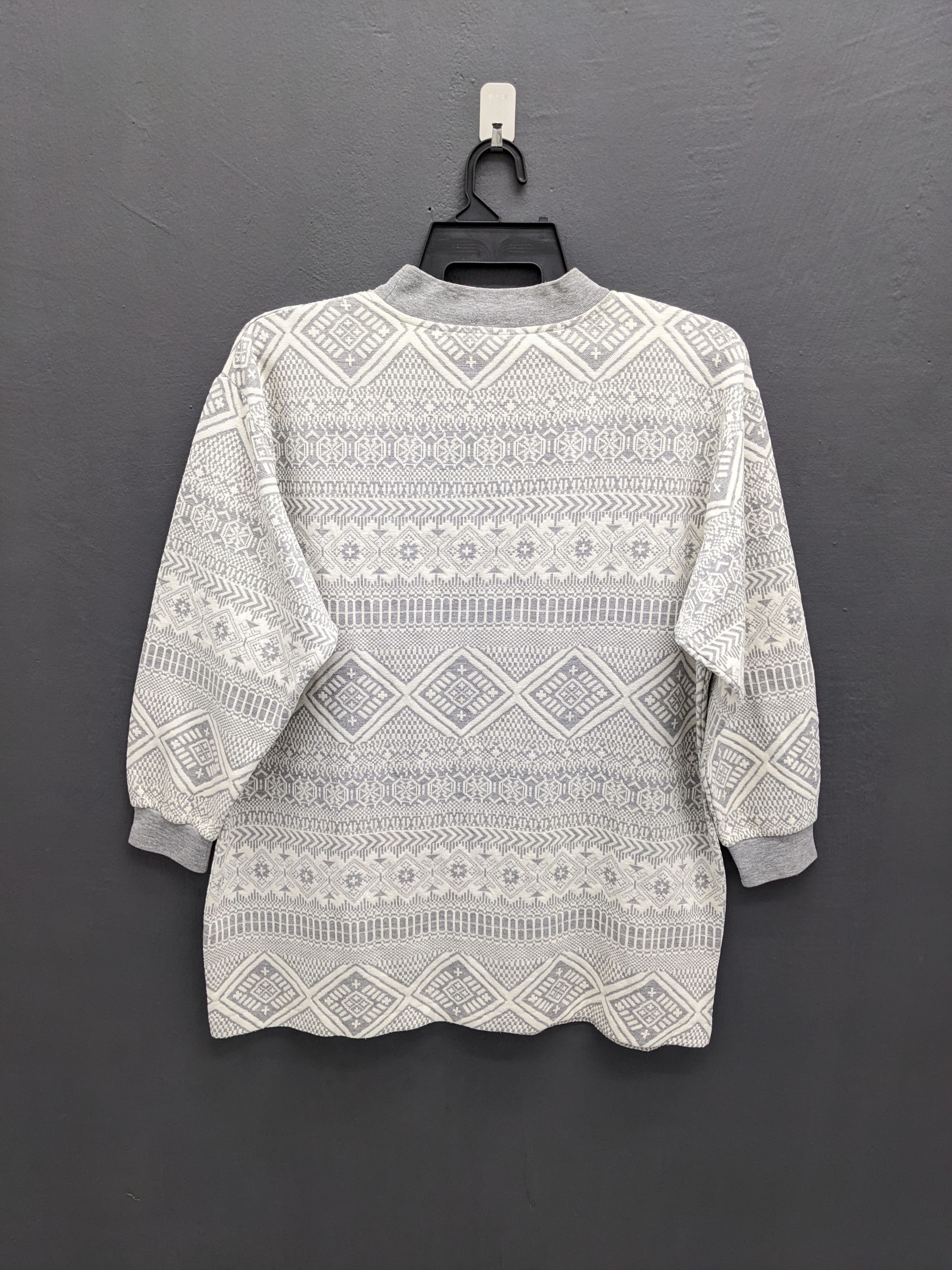 Japanese Brand CAMELOR ROSSETTI Native Navajo Design Fair Isle Geometric Size L / US 10 / IT 46 - 6 Thumbnail