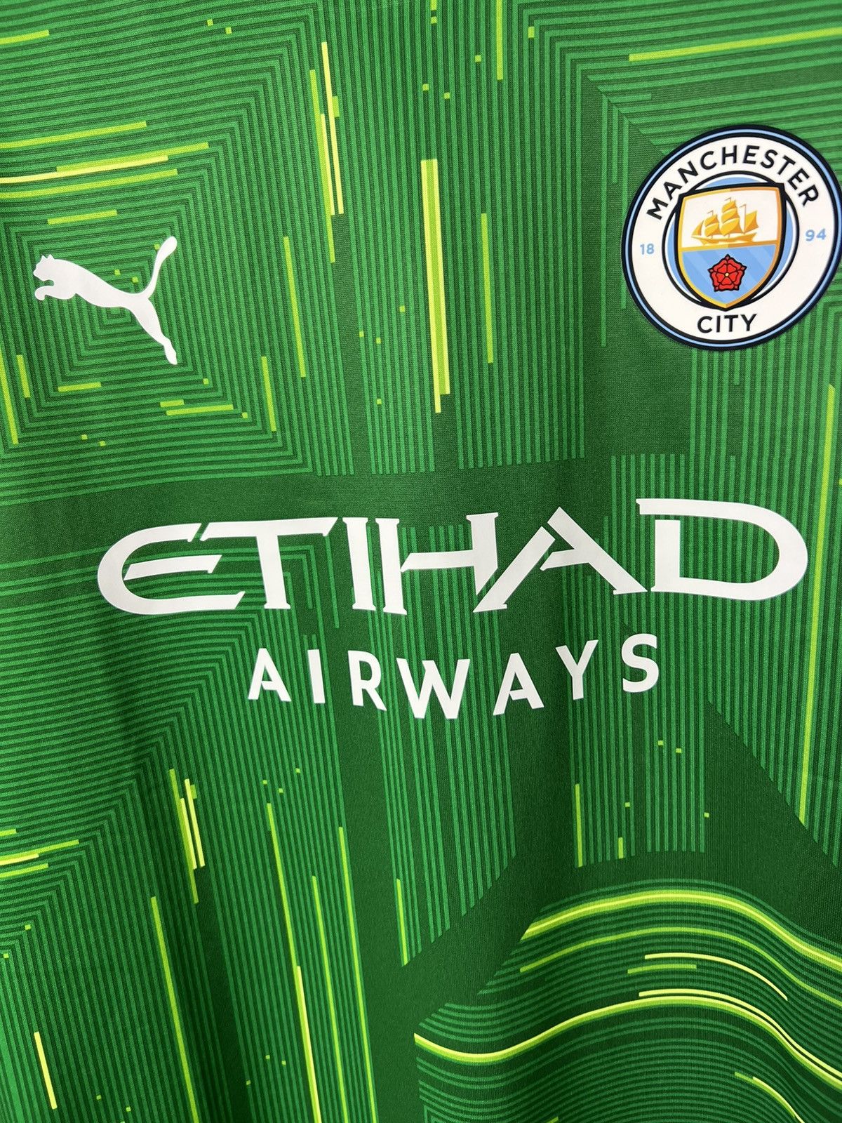 Puma Manchester City MCFC 2021/22 Goalkeeper Player Issue Jersey Size US XL / EU 56 / 4 - 6 Thumbnail