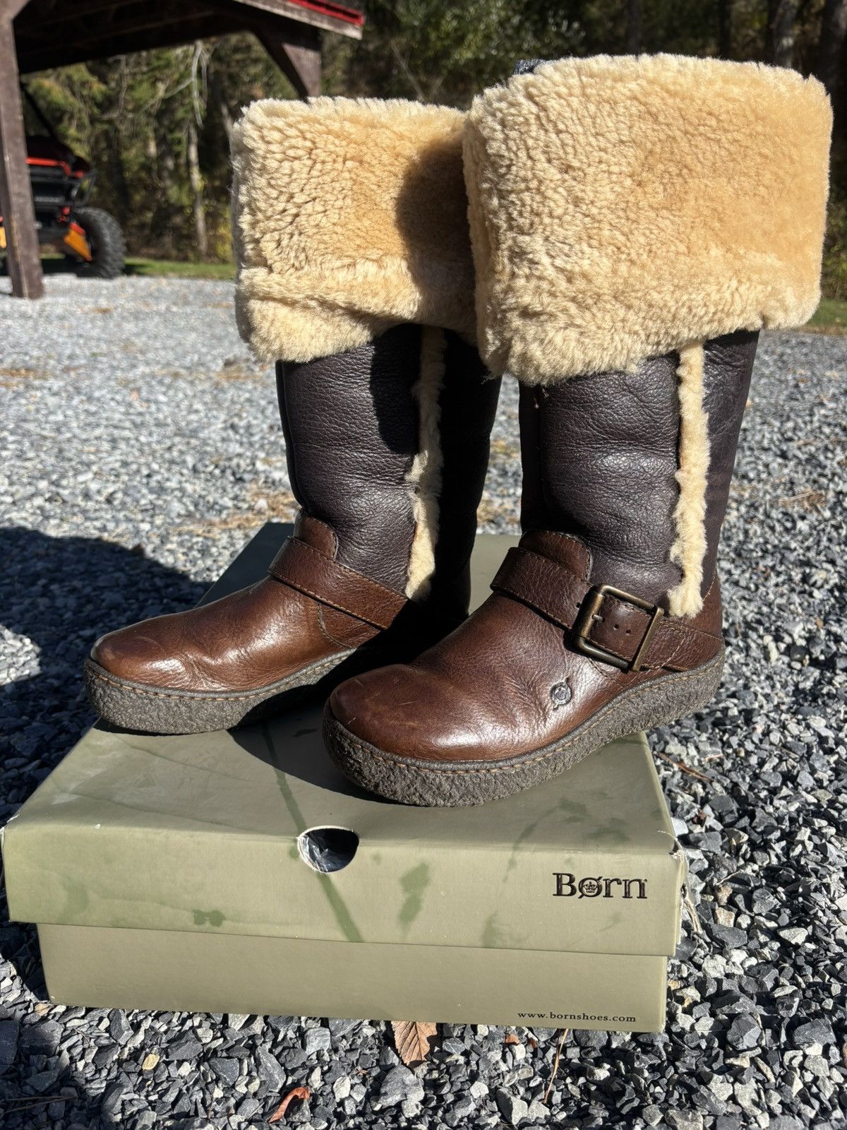 Born Born Tamu Shearling Boots Size US 8 / IT 38 - 4 Thumbnail