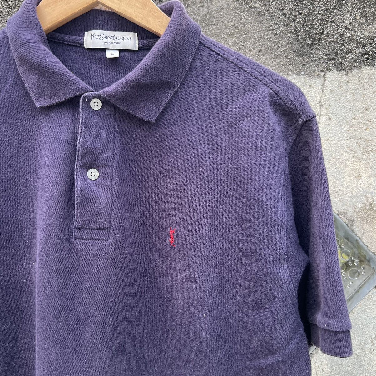 Vintage × Yves Saint Laurent “VINTAGE” YSL SMALL LOGO POLO SHIRTS Size US L / EU 52-54 / 3 - 3 Thumbnail