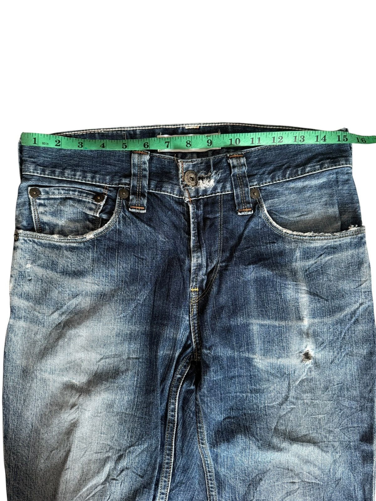 Levi's Vintage Levis 551 Distressed Jeans Size US 29 - 6 Thumbnail