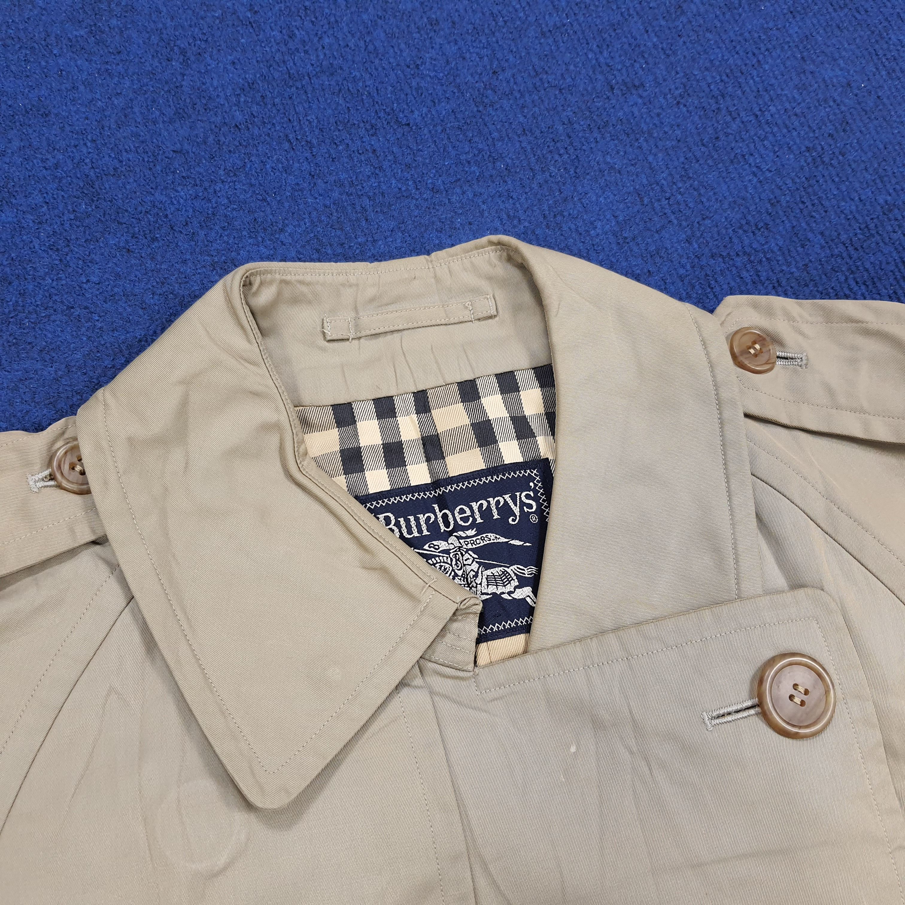 Burberry × Vintage Vintage Burberrys' Nova Check Trench Jacket Size US M / EU 48-50 / 2 - 5 Thumbnail