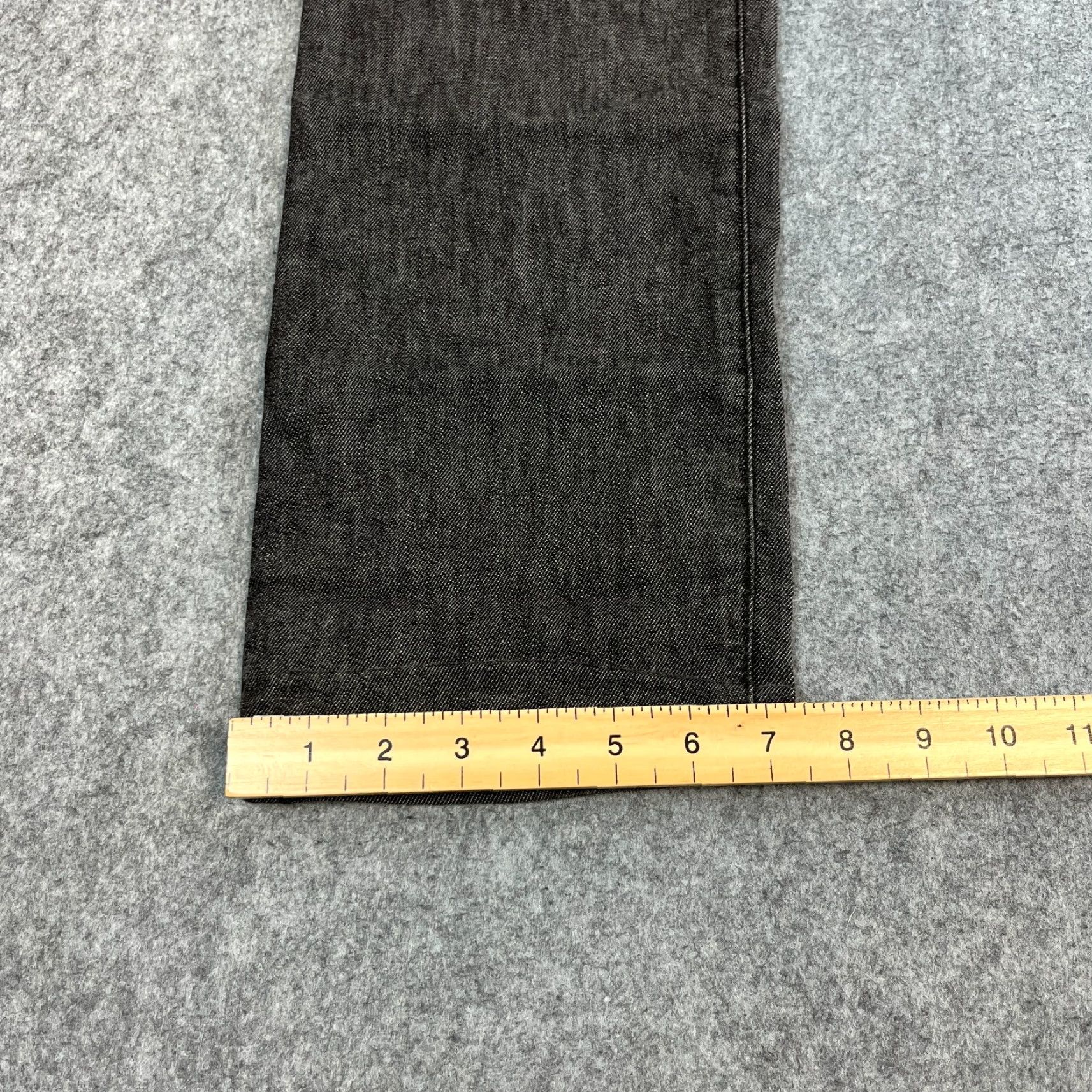 Emporio Armani Emporio Armani J45 Jeans Mens 32 Regular Straight Dark Wash Black Stretch Denim 5-Pocket GA GA Size US 32 / EU 48 - 3 Thumbnail