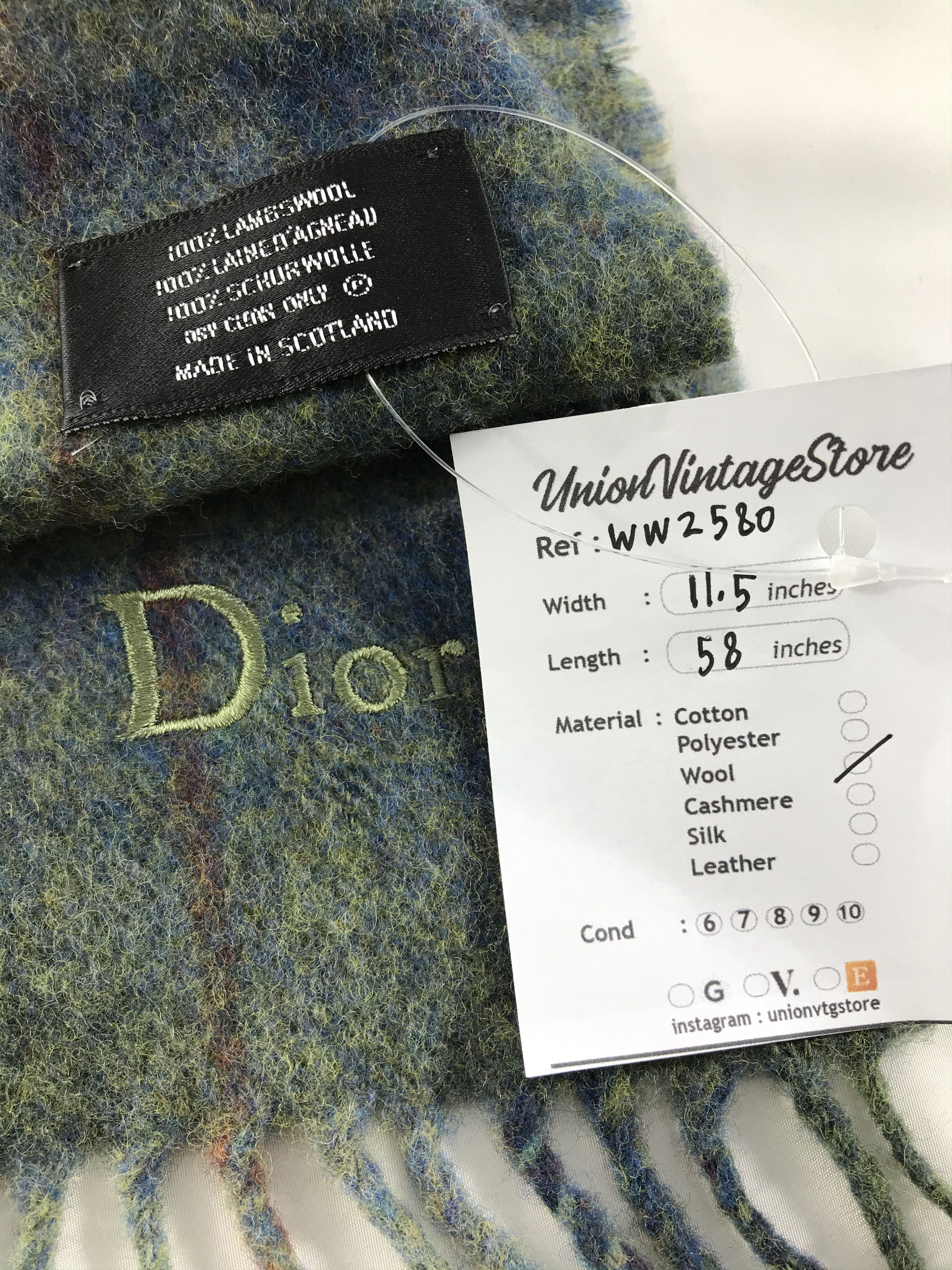 Vintage Dior Scarf / Muffler / Neckwear - WW2580 Size ONE SIZE - 7 Thumbnail