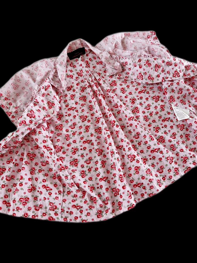 Comme des Garcons Comme Des Garcons Thread Twist Floret Short Sleeve Shirt Size S / US 4 / IT 40 - 6 Thumbnail