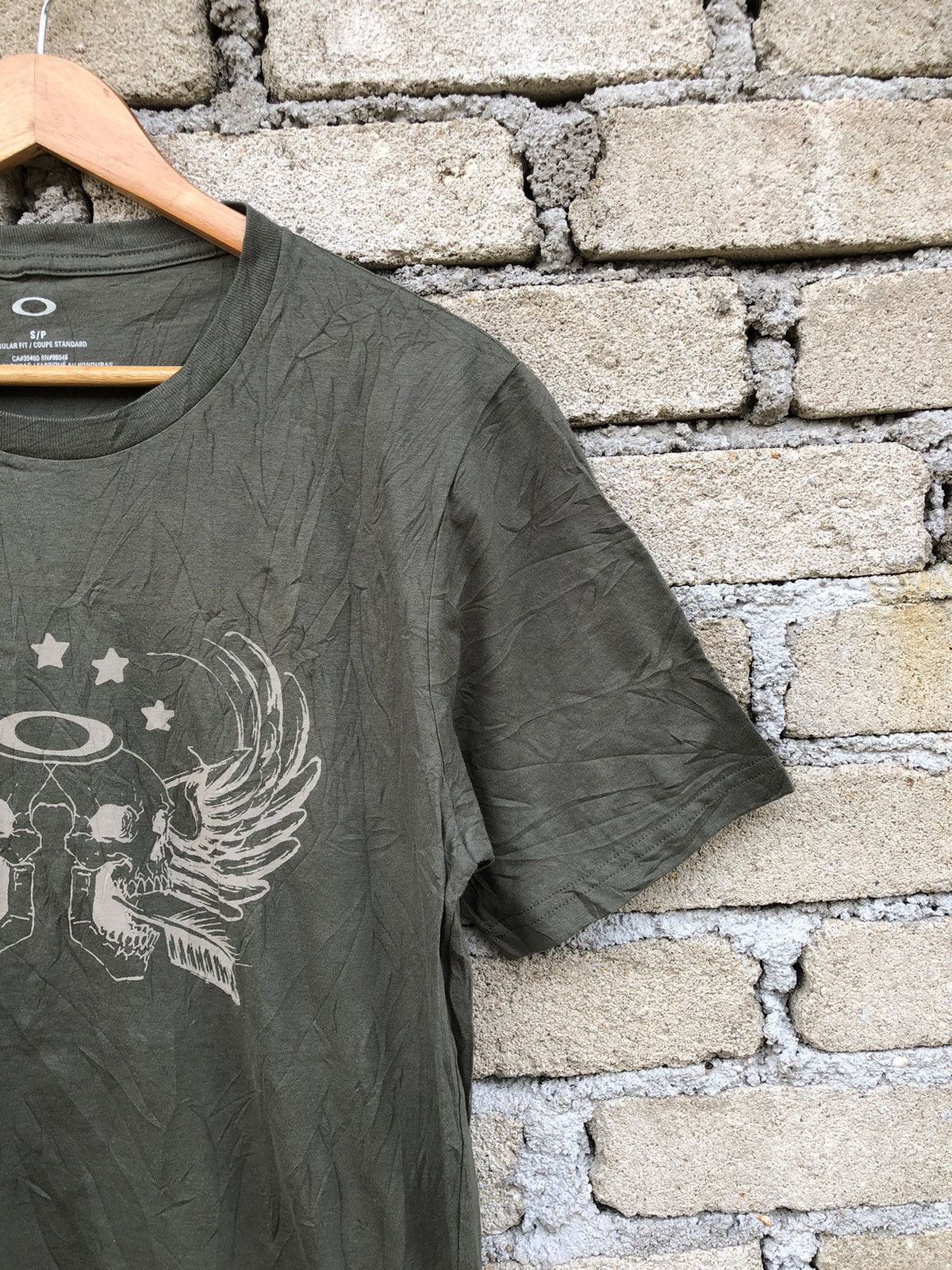 Oakley × Vintage Vintage Y2K Oakley Skulls Afflictions Centre Logo Tee Size US S / EU 44-46 / 1 - 5 Thumbnail