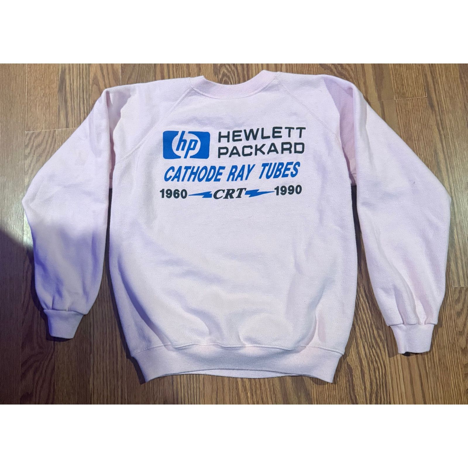 Hanes White 1990 HP Tech CRT Monitors Sweater Size US M / EU 48-50 / 2 - 1 Thumbnail