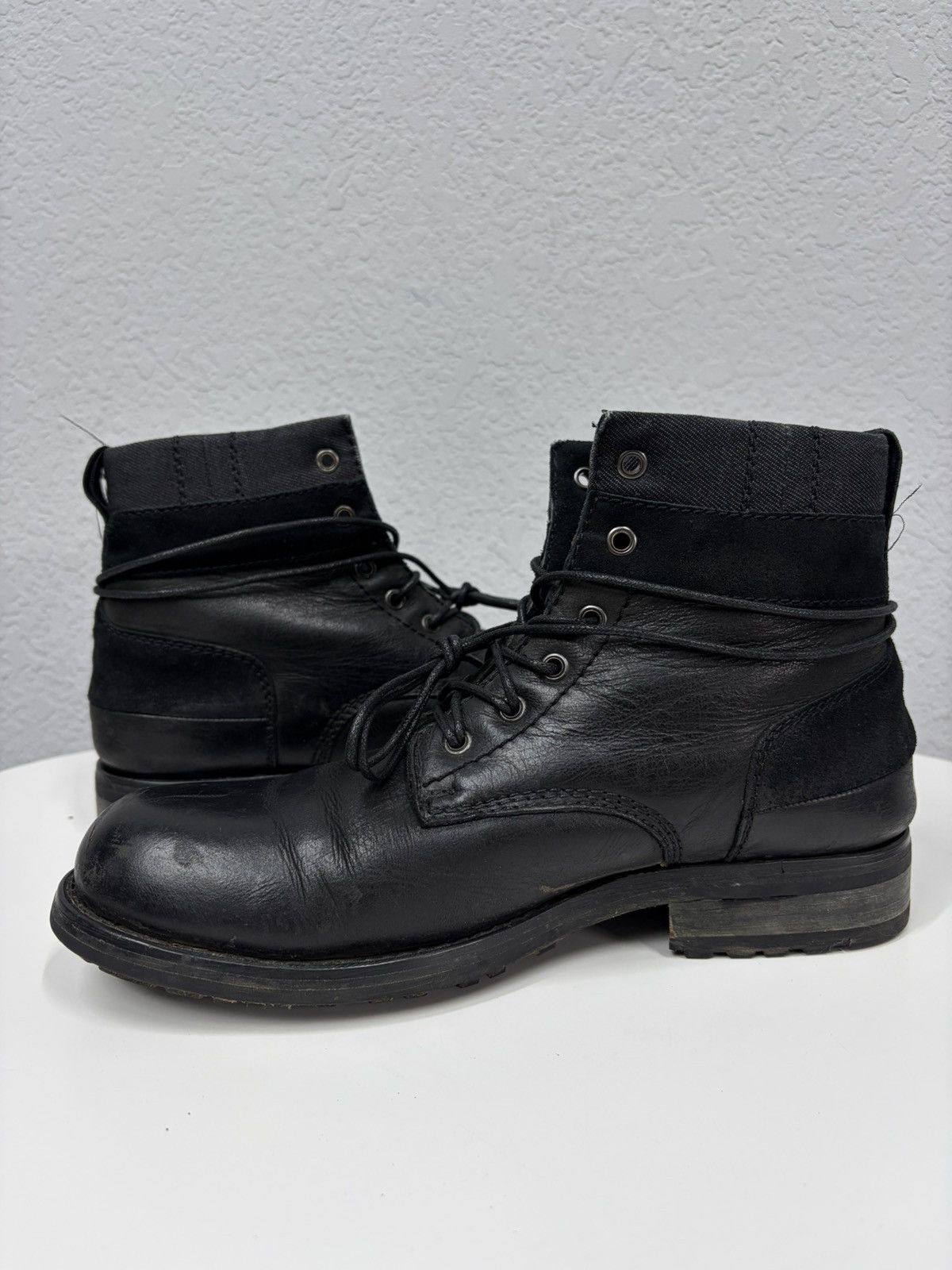 Hedi Slimane Vintage 00s Guidi CCP Style Distressed Leather Biker Boots Size US 9 / EU 42 - 6 Thumbnail