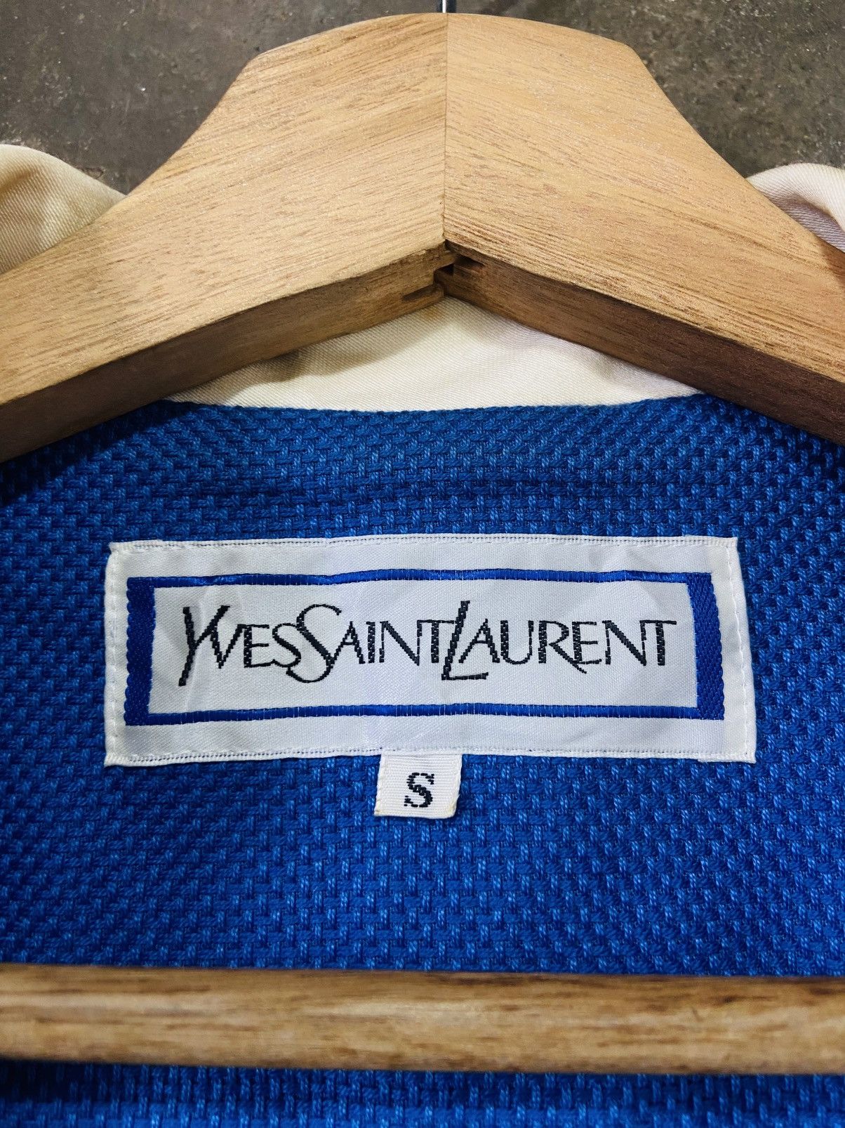 Yves Saint Laurent 🔥🔥Vintage Yves Saint Laurent Cropped Jacket With White Lapel Size M / US 6-8 / IT 42-44 - 10 Thumbnail