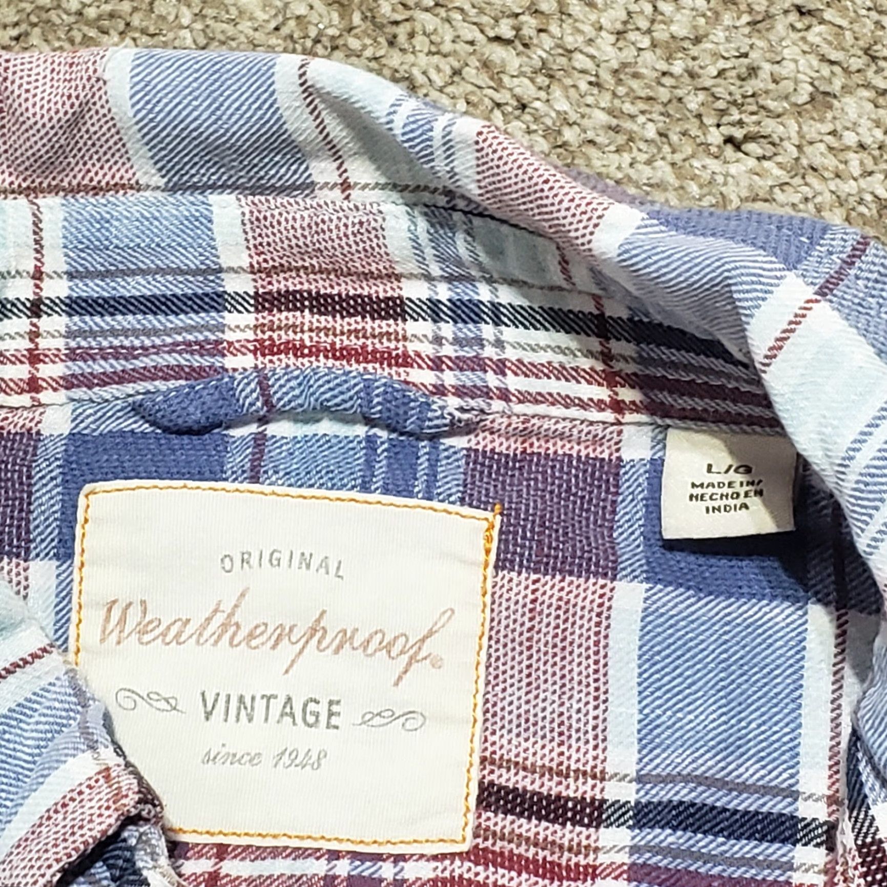 Weatherproof Weatherproof Shirt Adult Men XL Multicolor Plaid Button-Up Casual Cotton Flannel Short Sleeve Mens Size US XL / EU 56 / 4 - 3 Thumbnail