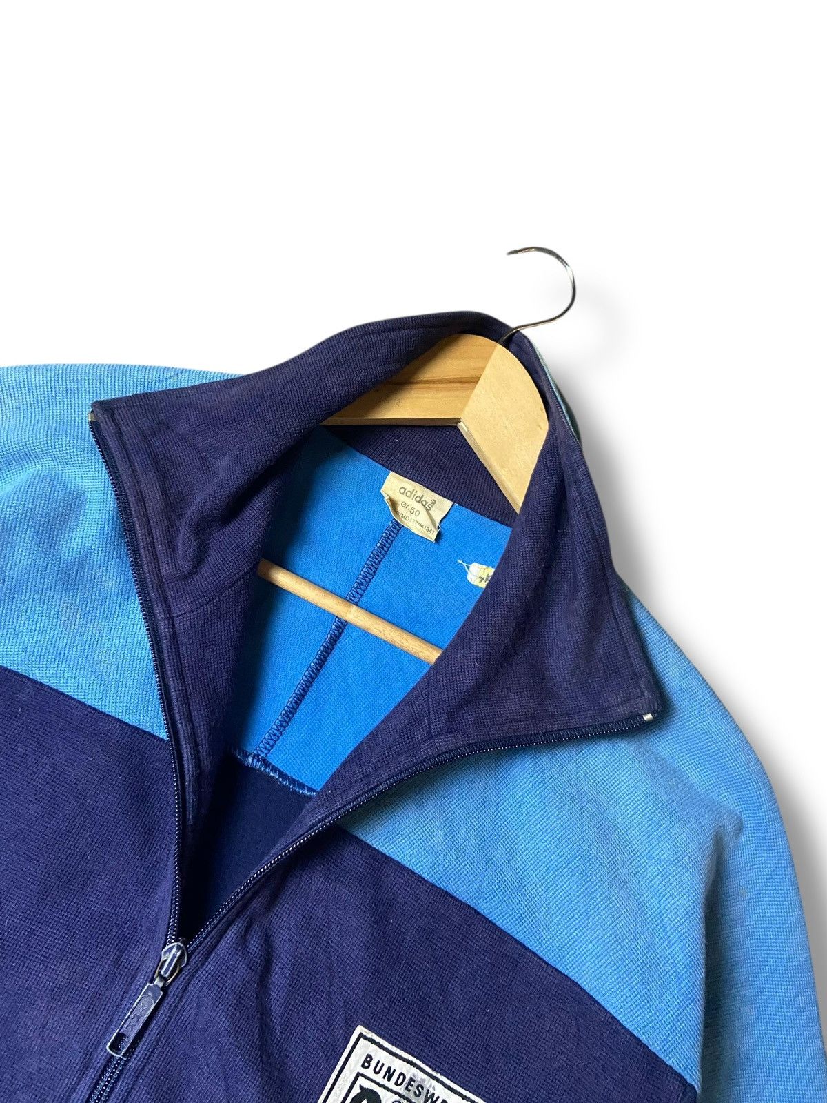 Adidas × Japanese Brand × Vintage Vintage Adidas x Bundeswehr Zip Up Jacket (130) Size US S / EU 44-46 / 1 - 3 Thumbnail