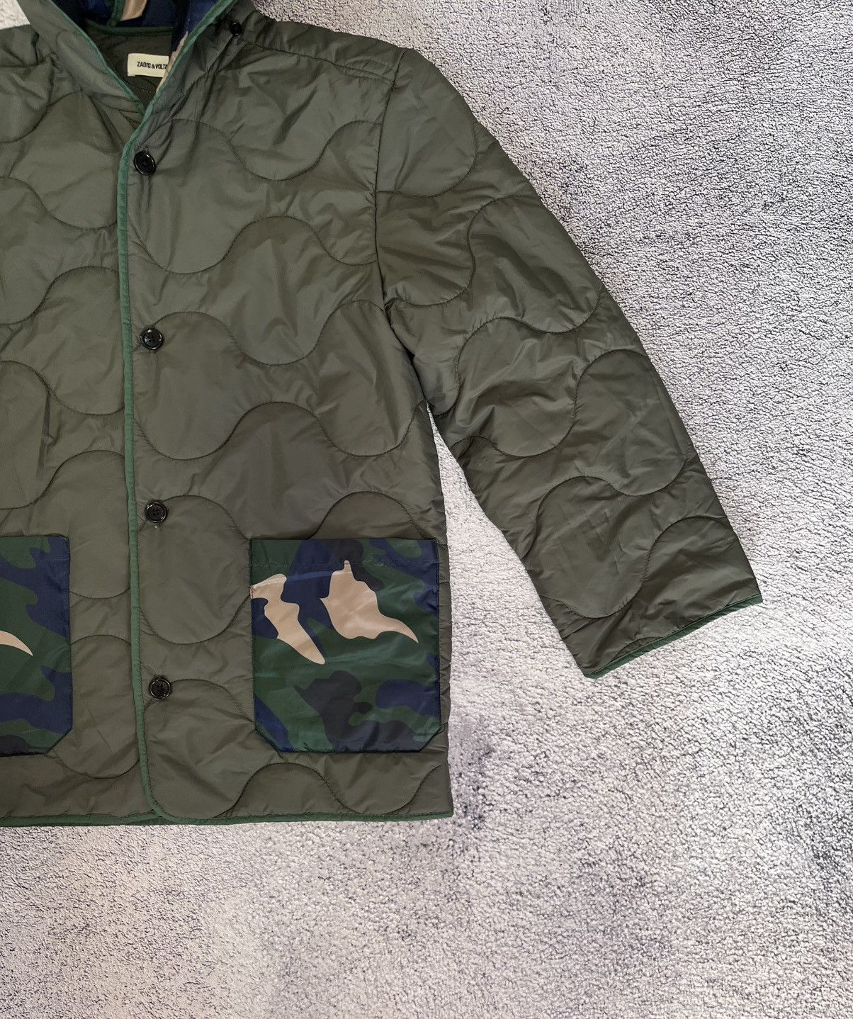 Zadig & Voltaire Zadig & Voltaire Blaka Quilted Jacket Women S Olive Hooded Size S / US 4 / IT 40 - 9 Thumbnail