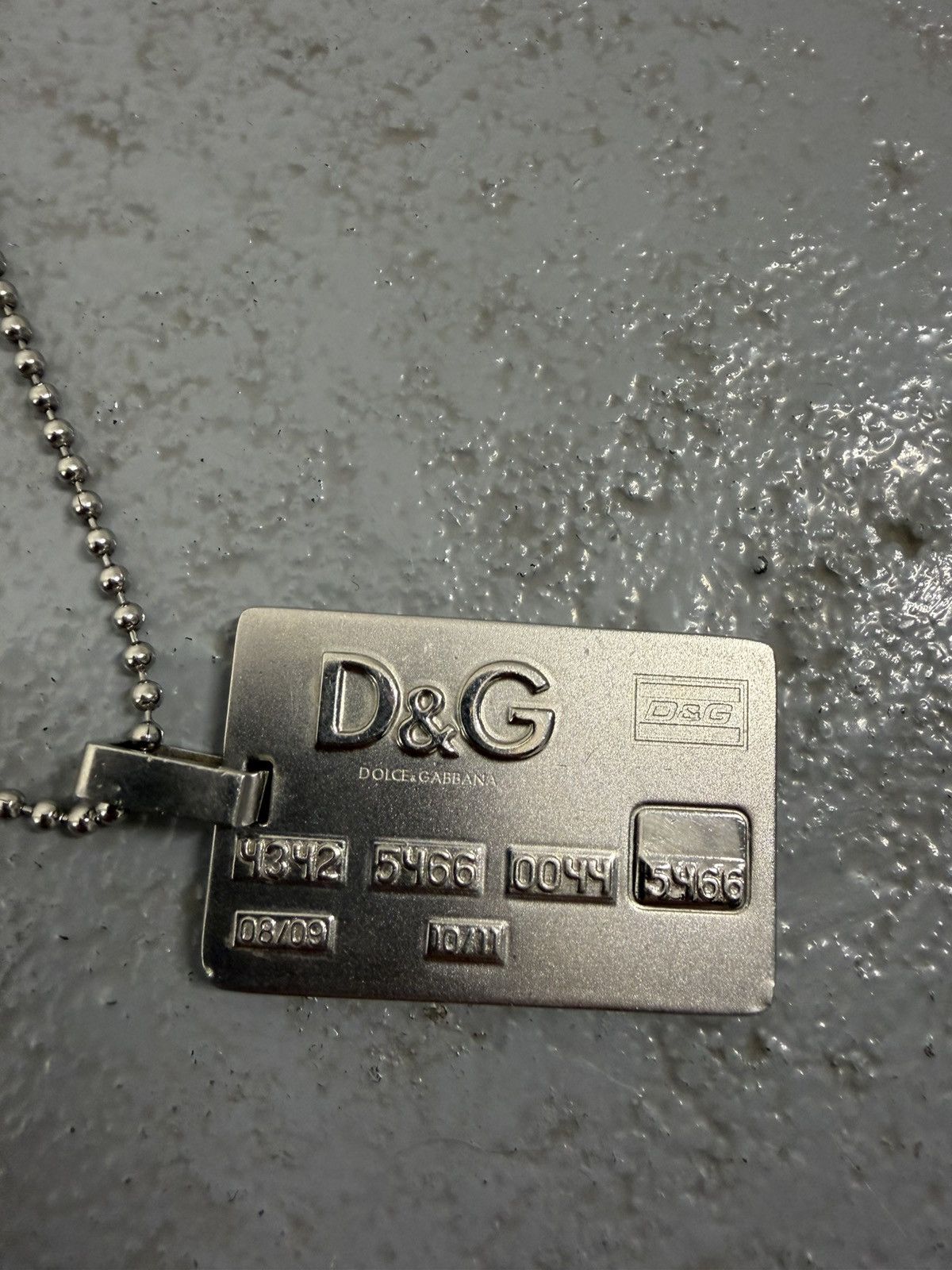 Dolce & Gabbana 2000s Dolce & Gabbana Credit Card Necklace Size ONE SIZE - 2 Thumbnail