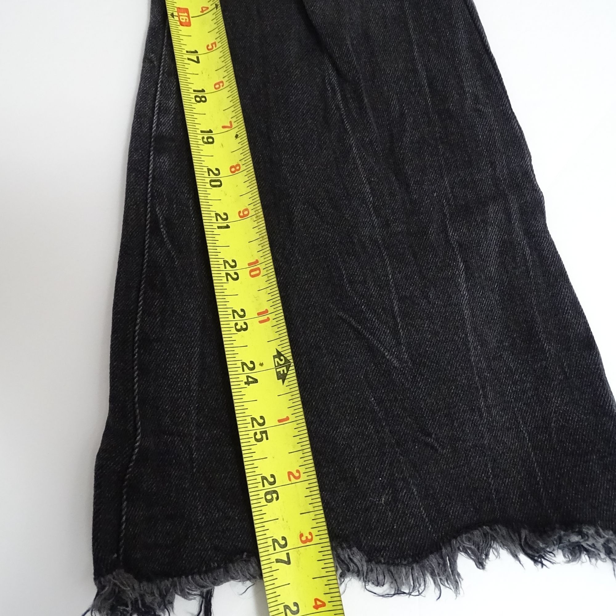 GB GB Black Ripped Wide Leg Flare Jeans Juniors Size 11 Denim F Size 31" - 12 Thumbnail