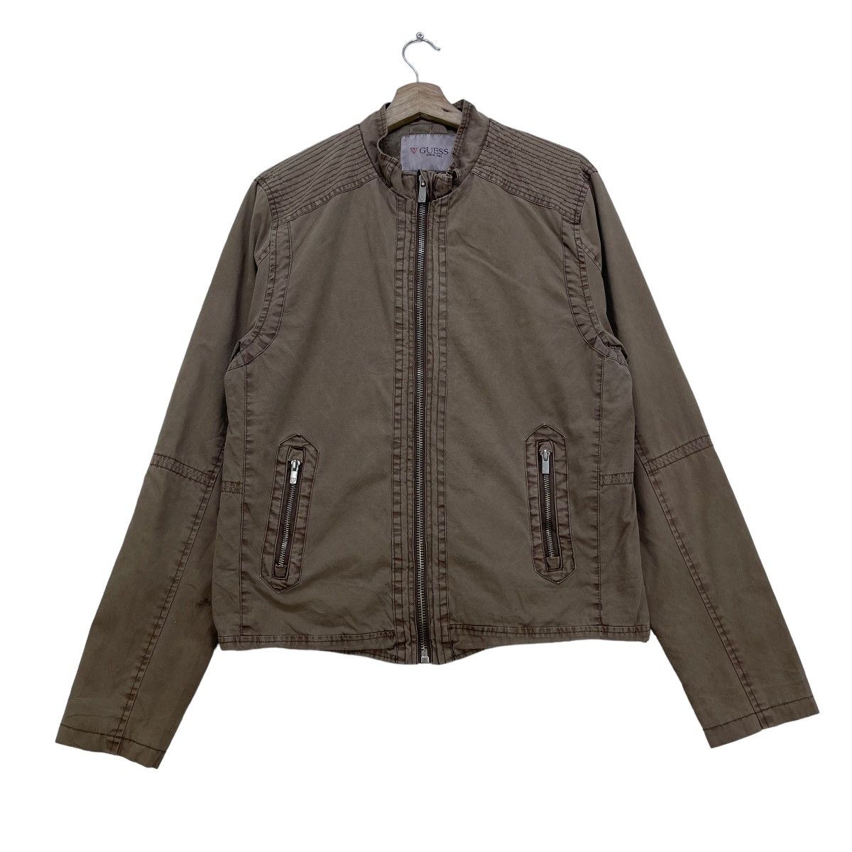 Guess × Vintage 💥Vintage Guess Biker Jacket Size US M / EU 48-50 / 2 - 1 Thumbnail