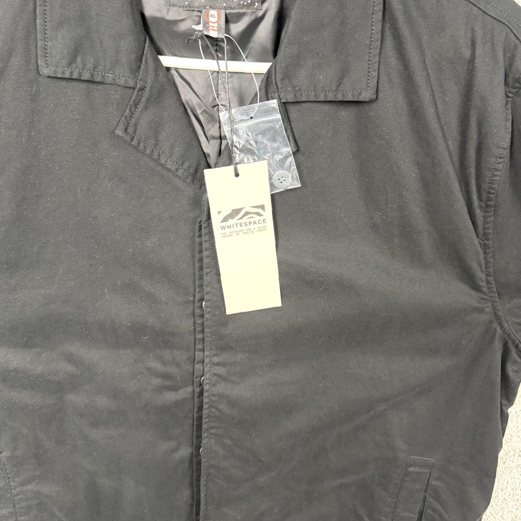 Vintage Whitespace Camp Shirt Jacket Mens XL Black Windbreaker Canvas Jacket Size US XL / EU 56 / 4 - 5 Thumbnail