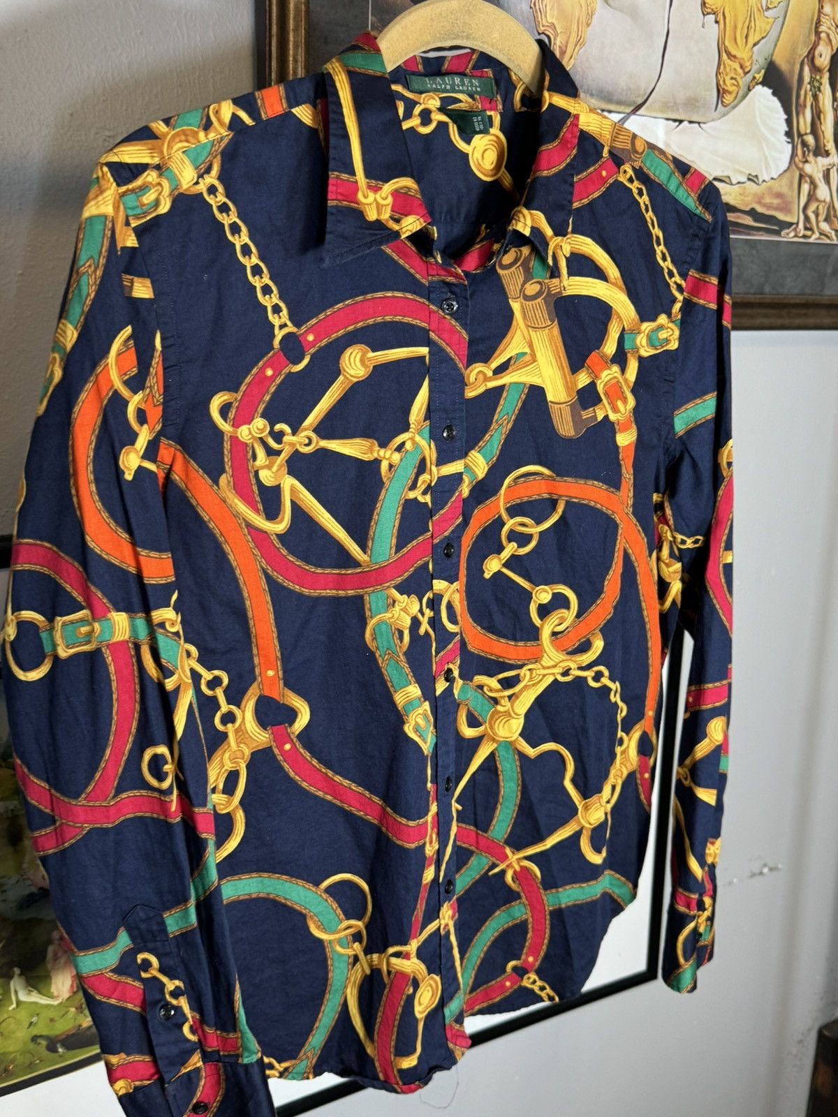 Lauren Ralph Lauren Ralph Lauren Polo Western Shirt Equestrian Horses Large Size L / US 10 / IT 46 - 3 Thumbnail