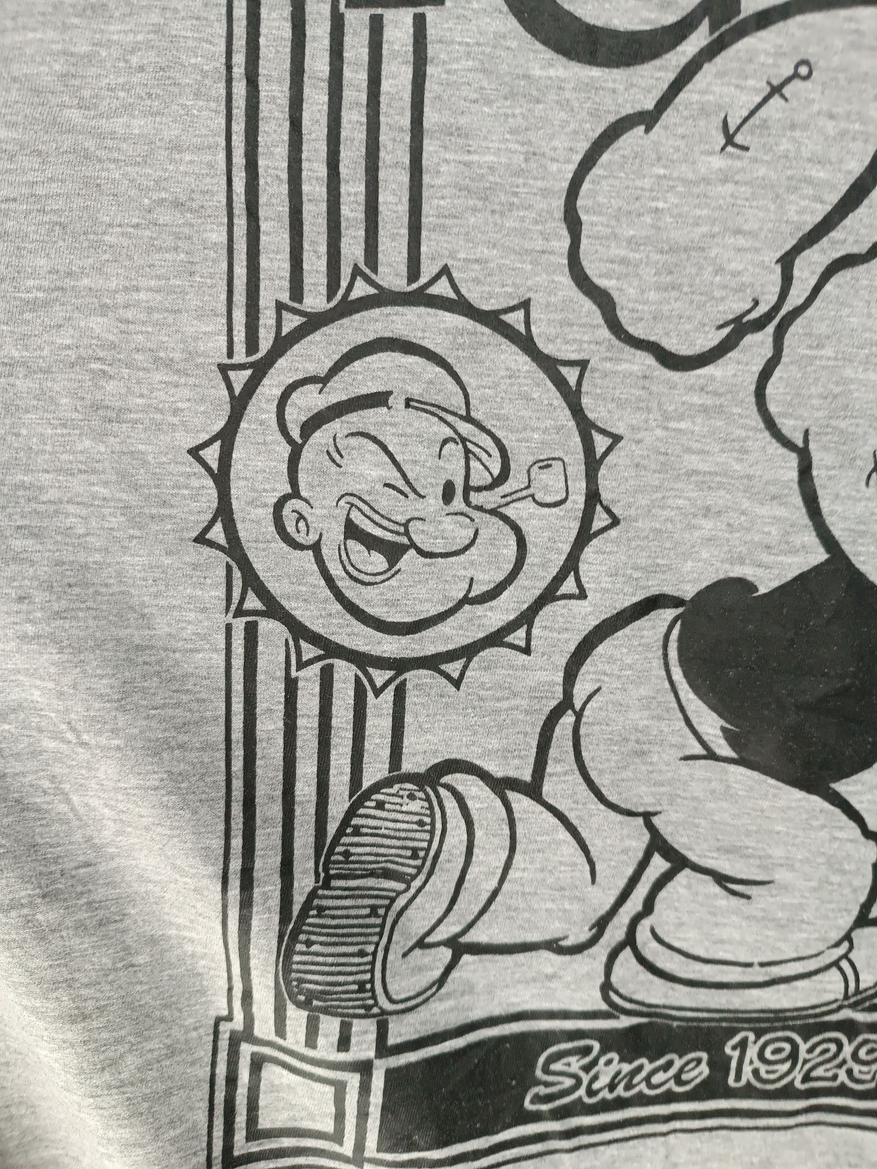 Cartoon Network VINTAGE POPEYE THE SAILOR MAN 3Q CUT TEE Size US L / EU 52-54 / 3 - 11 Thumbnail