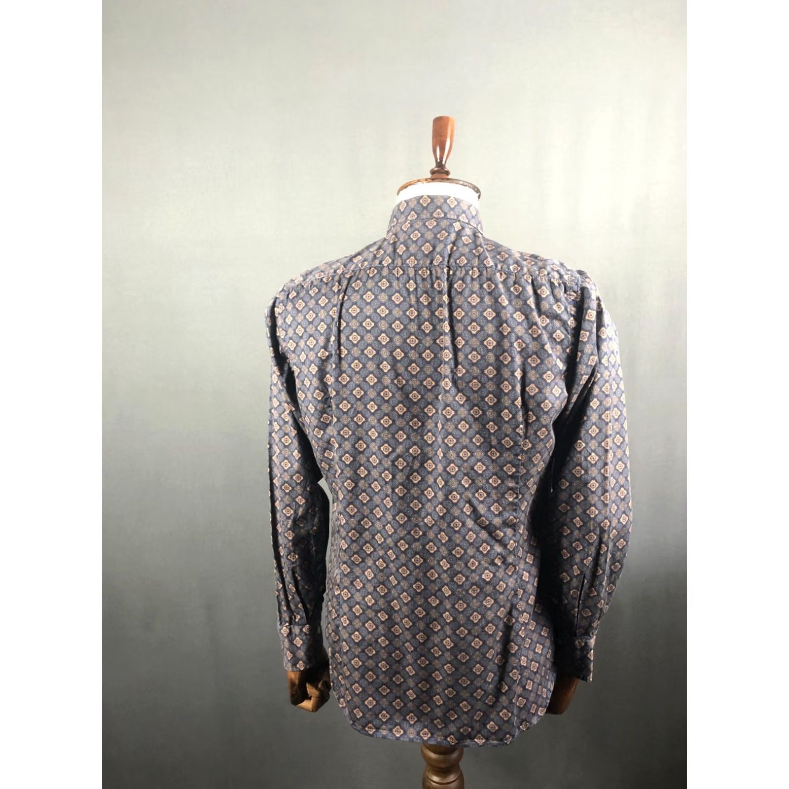 Vintage Tintoria Mattei 954 Shirt Mens 42 Blue Cotton Men Size Patterned Size US XL / EU 56 / 4 - 3 Thumbnail