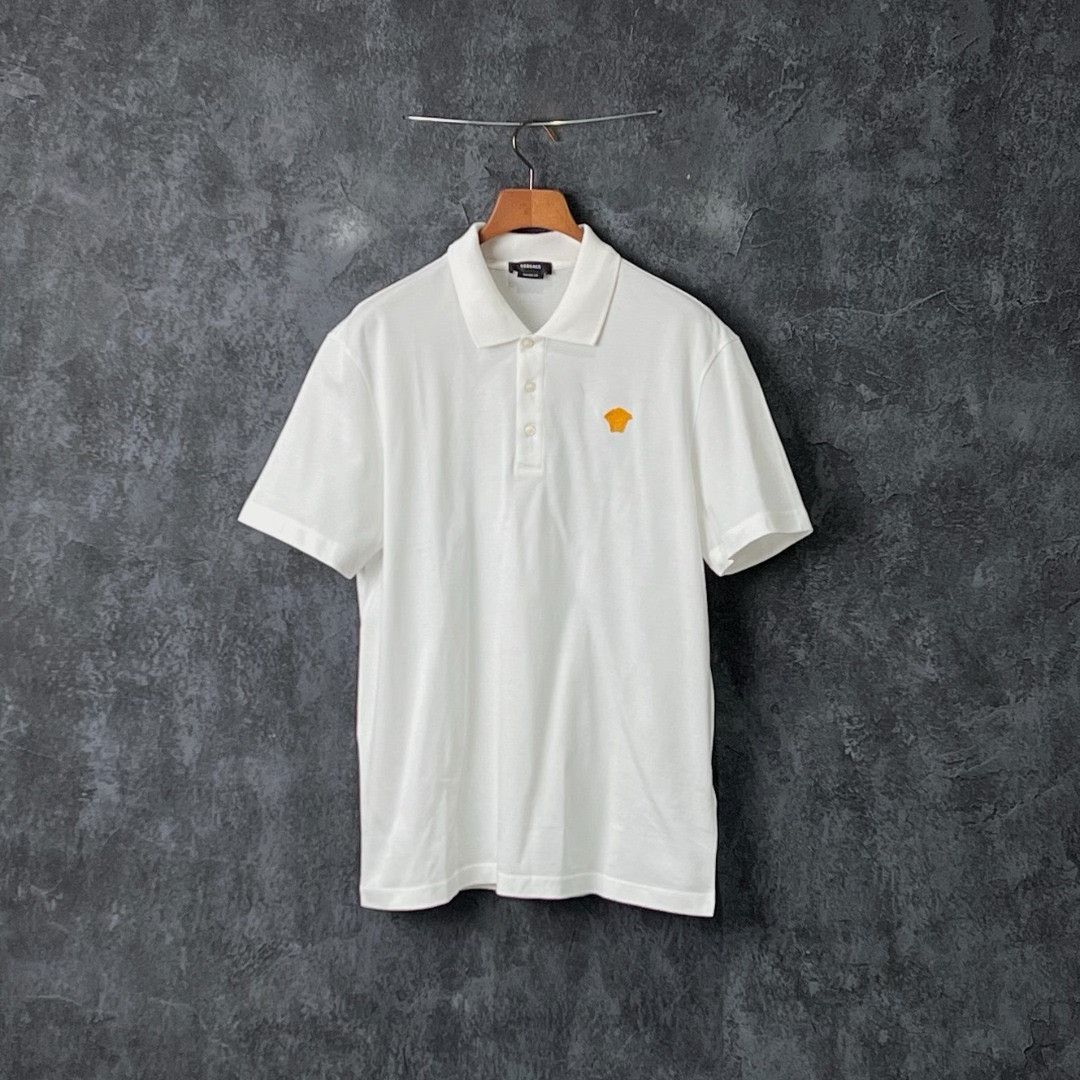 Versace Versace Cotton Embroidered Polo xl Men Size US XL / EU 56 / 4 - 1 Thumbnail