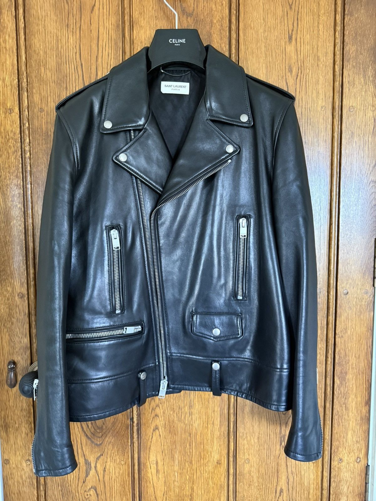 Saint Laurent Paris FW13 Holy Grail Saint Laurent L01 biker leather jacket 54 XL Size US L / EU 52-54 / 3 - 1 Thumbnail