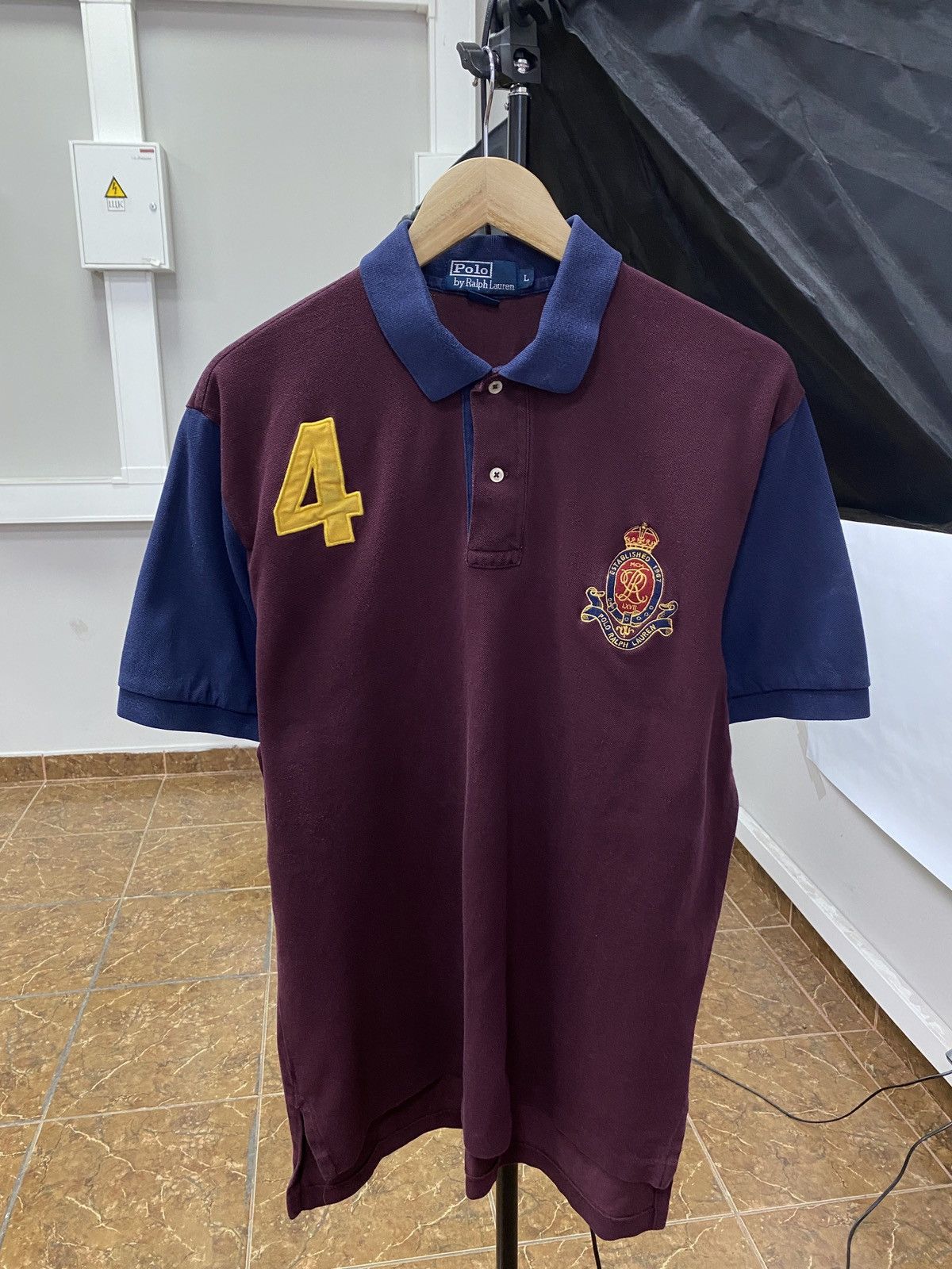 Polo Ralph Lauren 🇺🇸 Vintage 90s Polo Ralph Lauren Polo T-Shirt Rare Retro Size US L / EU 52-54 / 3 - 1 Thumbnail