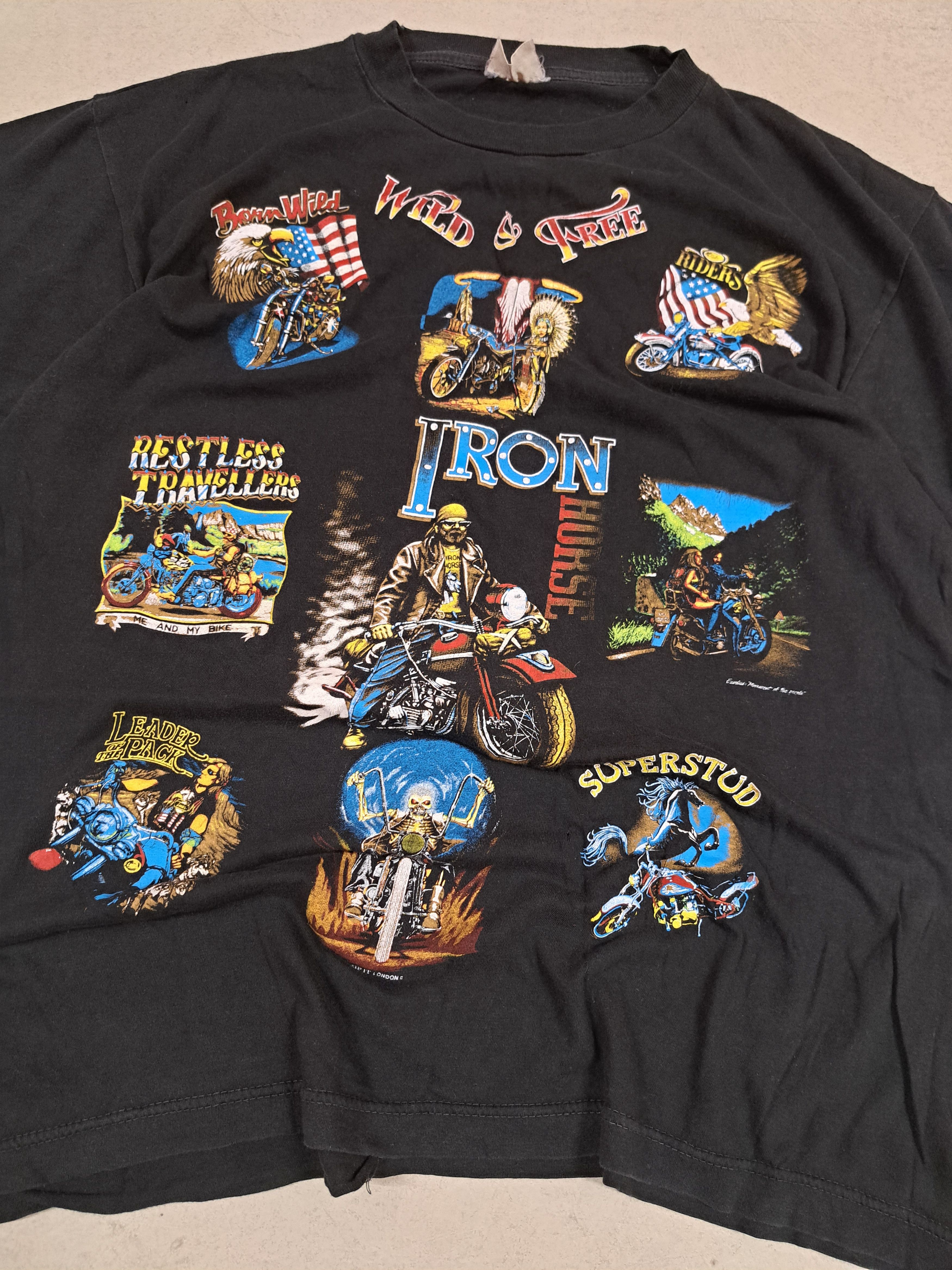 Vintage Vintage USA Motorcycle Tee Like 3D Emblem Size US L / EU 52-54 / 3 - 3 Thumbnail