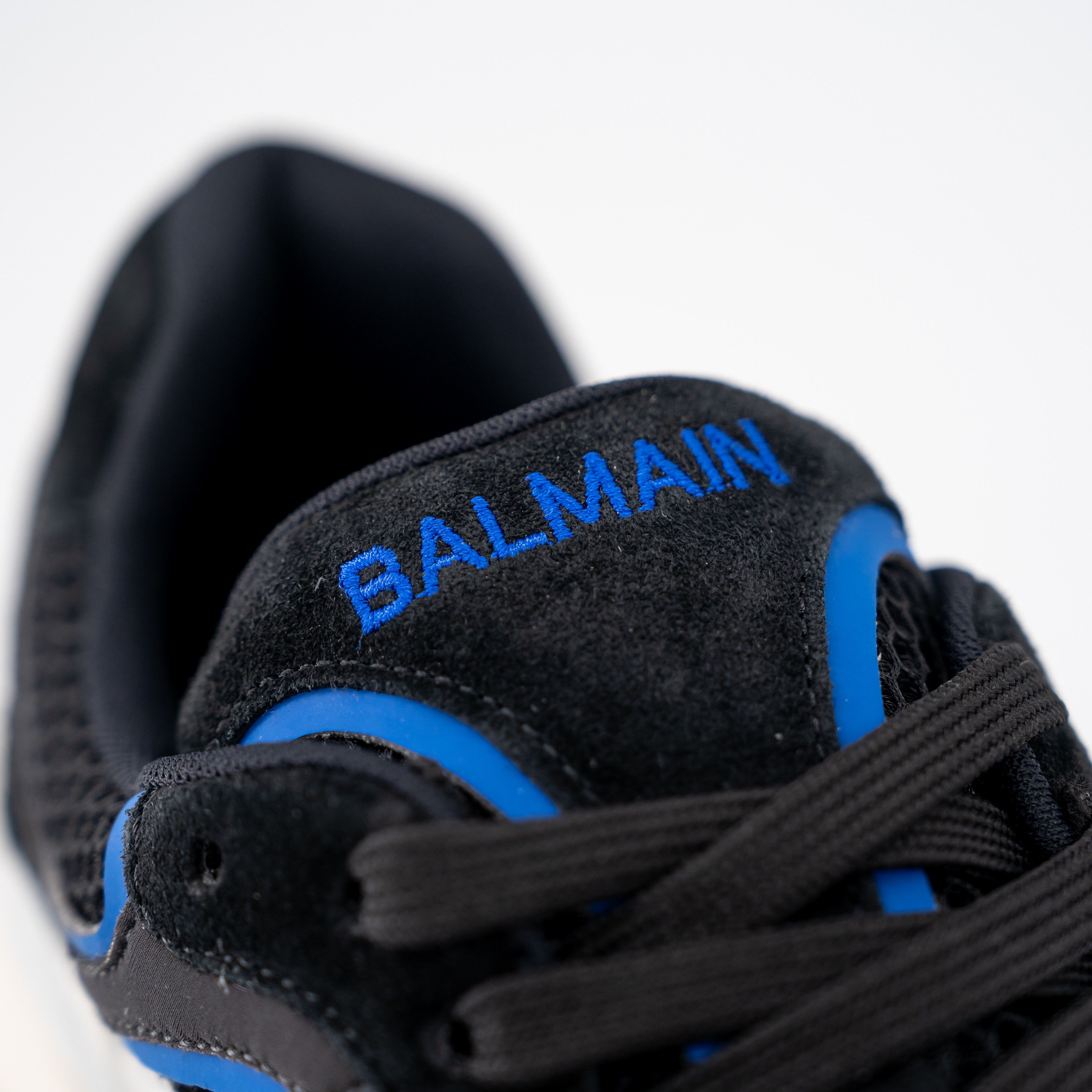 Balmain size 42/ US 9 - Balmain B-East Black Blue painted sneakers Size US 9 / EU 42 - 7 Thumbnail