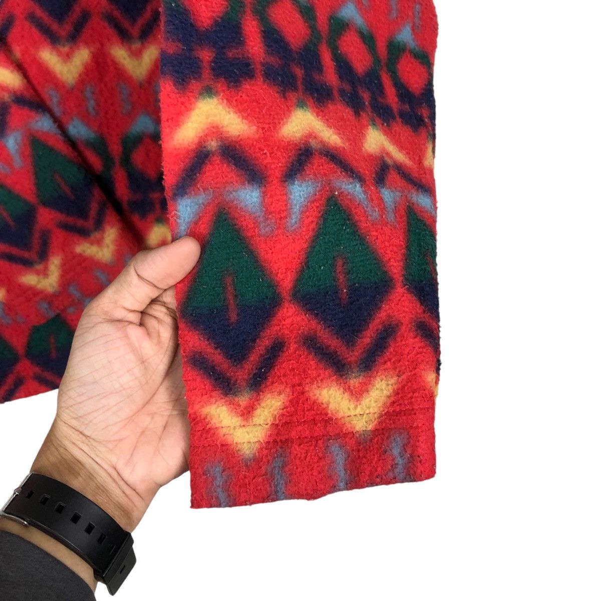 Vintage 🔥VINTAGE CREEKS USA FLEECE JACKET NATIVE NAVAJO ANORAK Size US M / EU 48-50 / 2 - 13 Thumbnail
