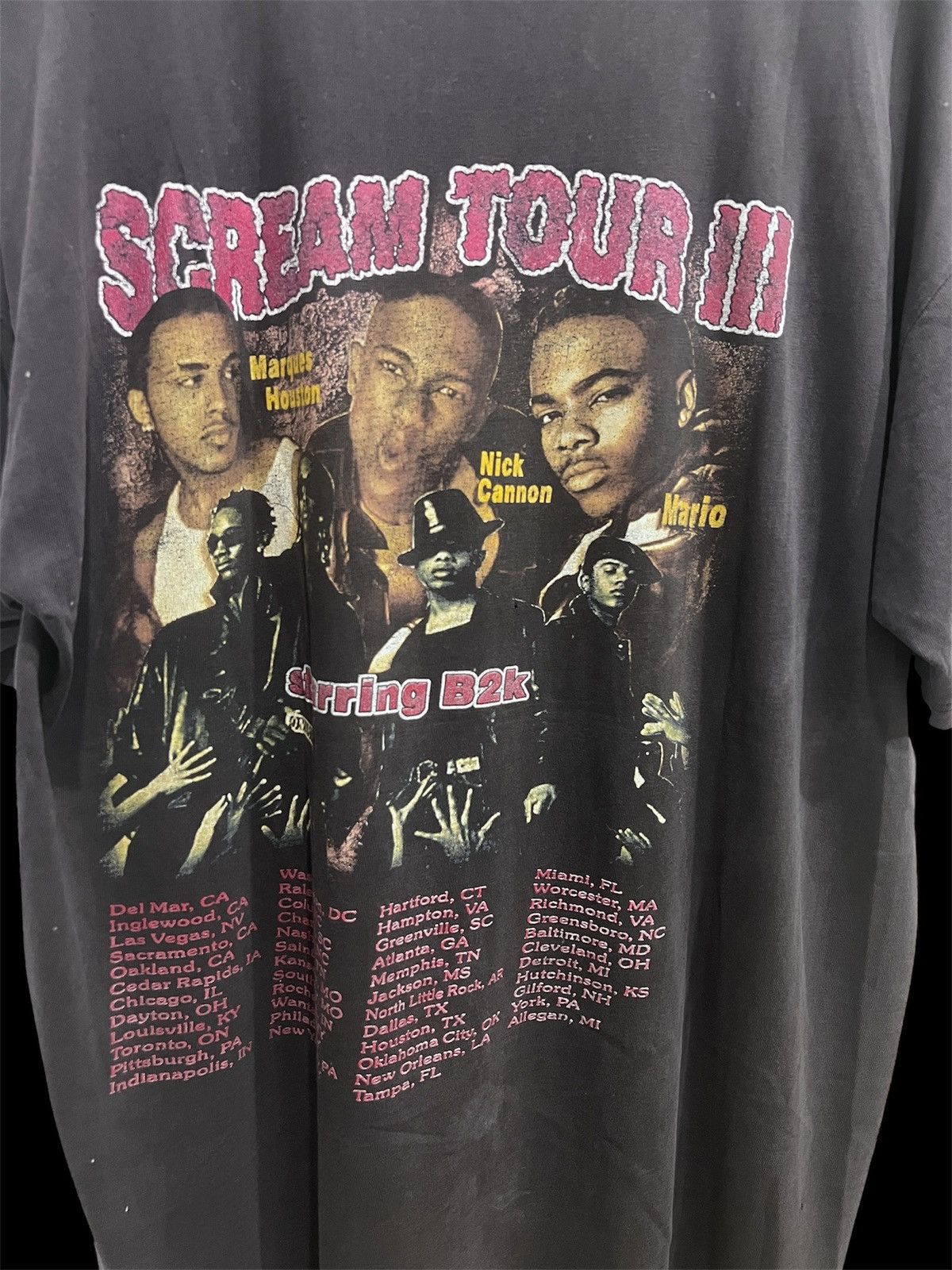 Rap Tees VINTAGE Y2K B2K SCREAM TOUR PROMO TEE FADED R&B HIPHOP Size US L / EU 52-54 / 3 - 2 Thumbnail