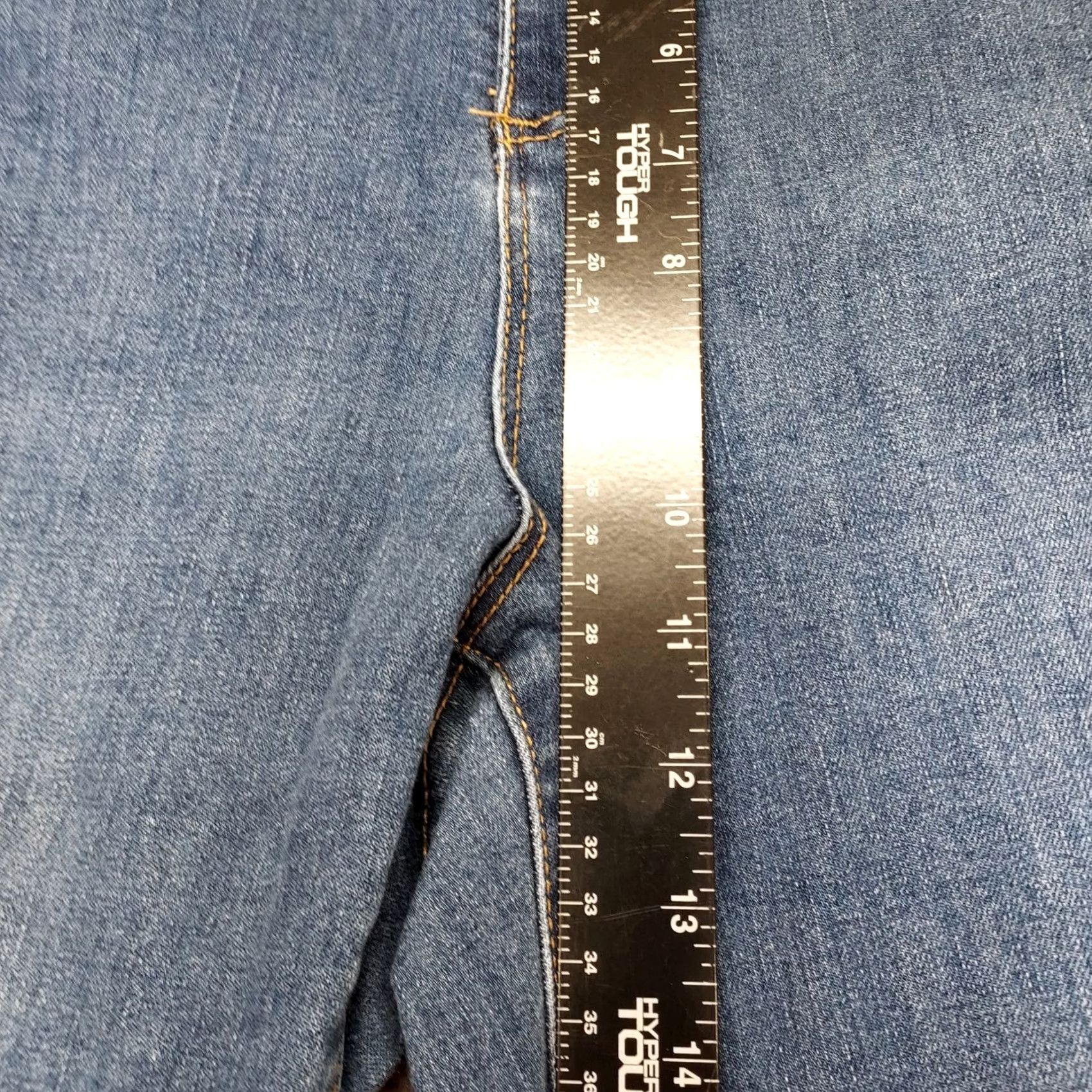 Vintage VINTAGE? Woman Within Jeans Women’s Plus Size 22W Bootcut Med Wash 43x28 Size 40" / US 18 - 7 Thumbnail