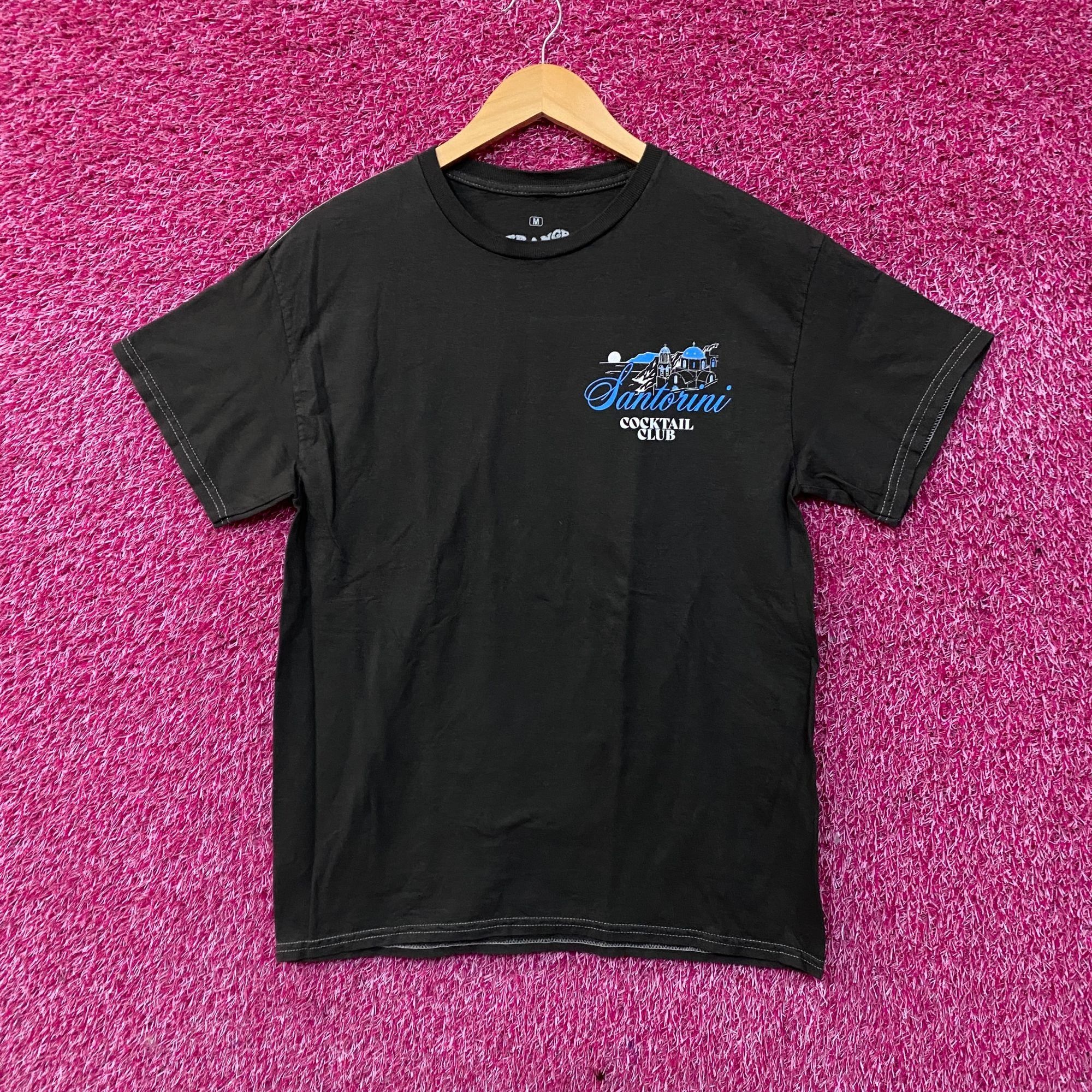 Other Strange Daze Santorini Cocktail Club Graphic T-Shirt Medium Size US M / EU 48-50 / 2 - 2 Thumbnail