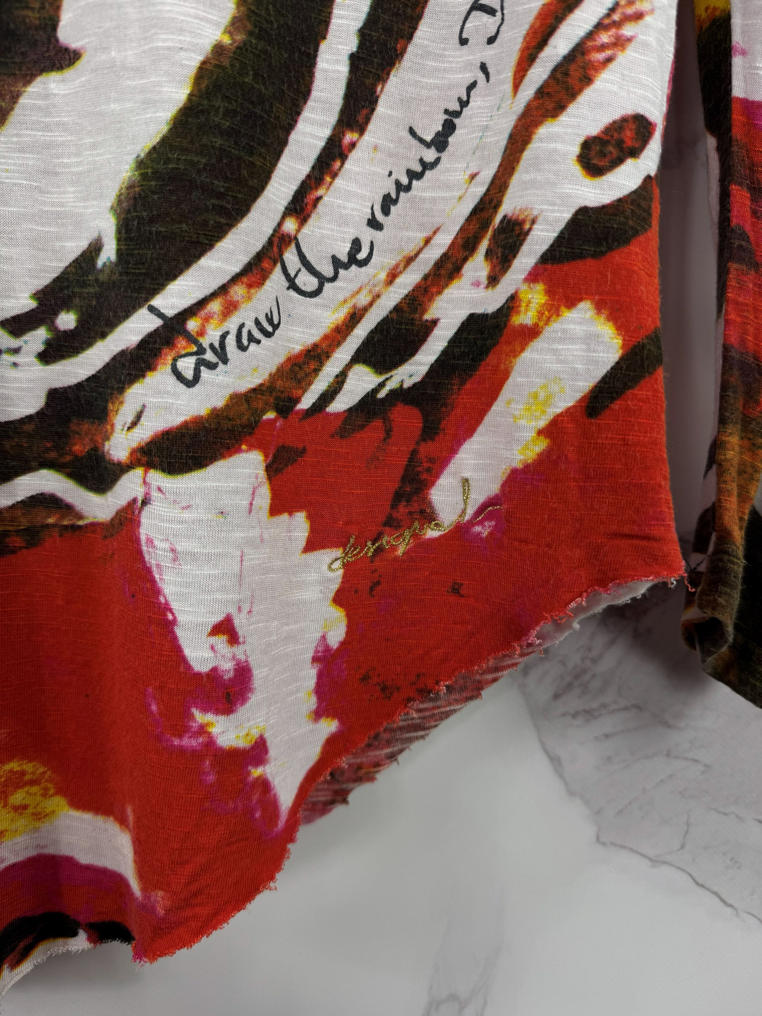 Desigual Desigual Asymmetrical Longsleeve Rainbow Dress Size L Size L / US 10 / IT 46 - 9 Thumbnail