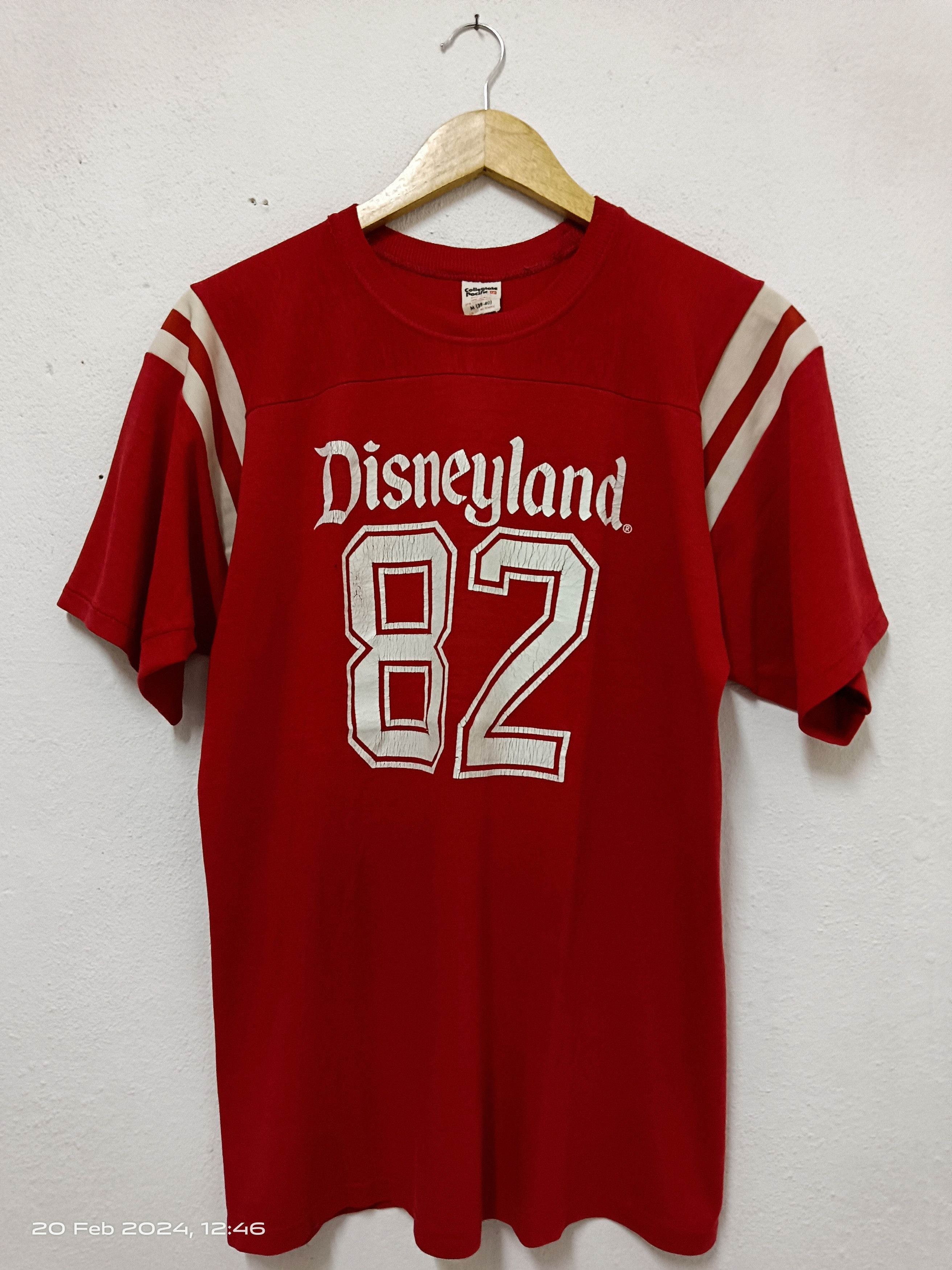image of 80's Disneyland Tee in Red, Men's (Size Medium)