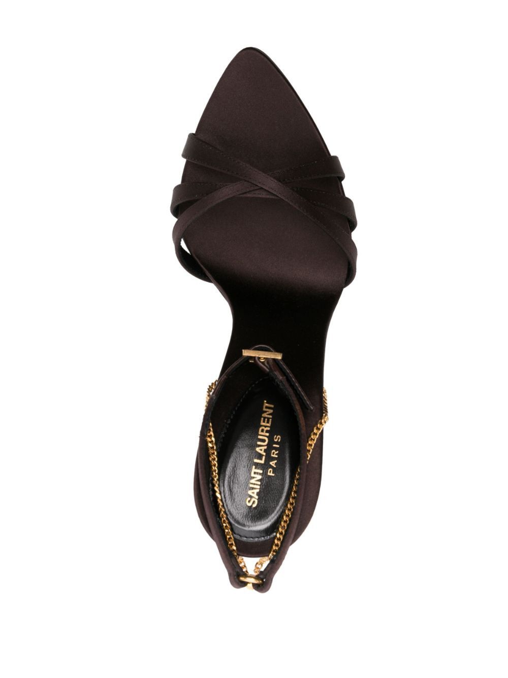 Saint Laurent Paris o1bcso1str1024 Melody Sandals in Black Size US 8 / IT 38 - 4 Thumbnail
