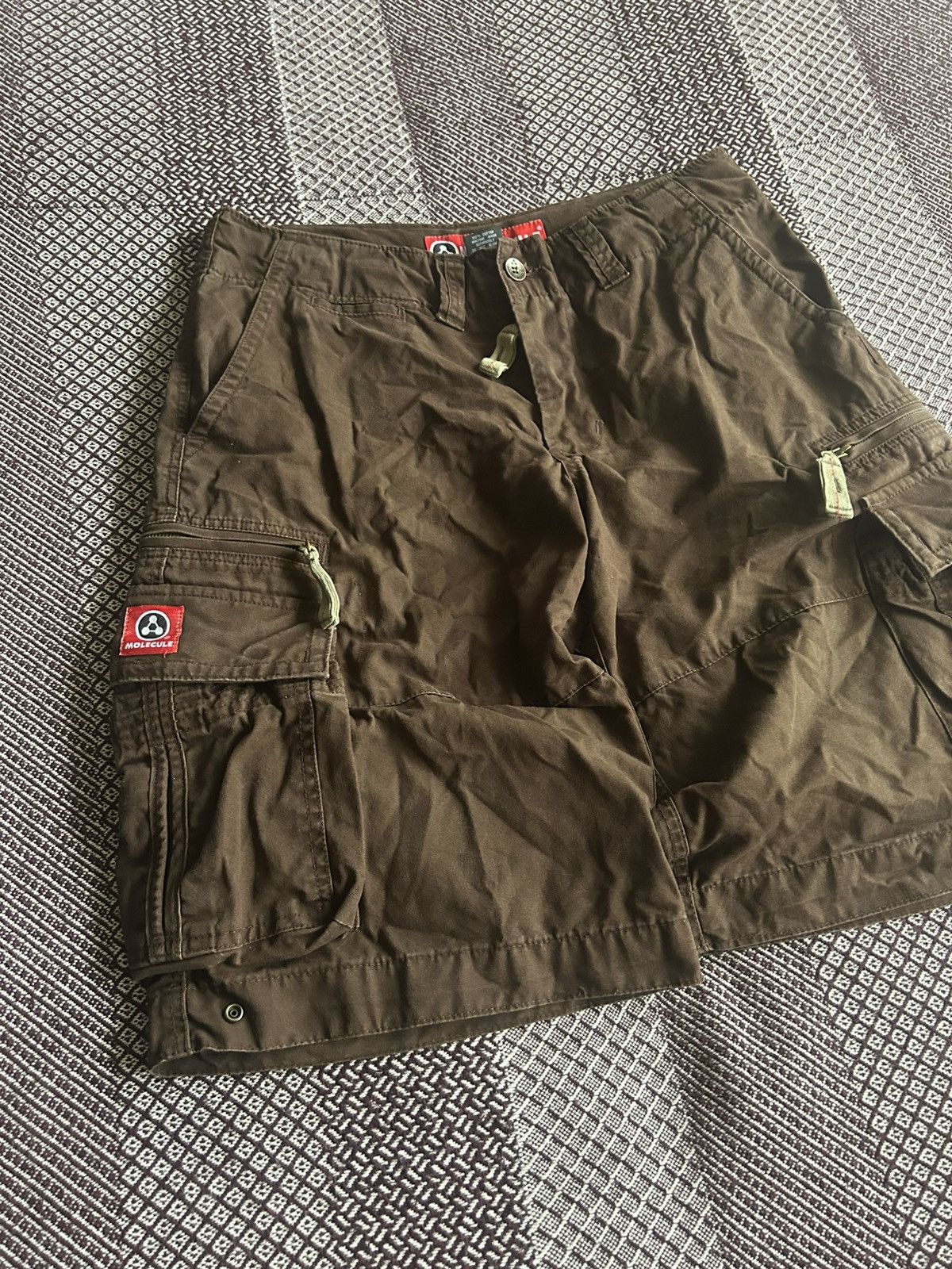 Vintage Vintage Molecule Cargo Shorts Y2K Japanese Style Size M-L Size US 34 / EU 50 - 5 Thumbnail