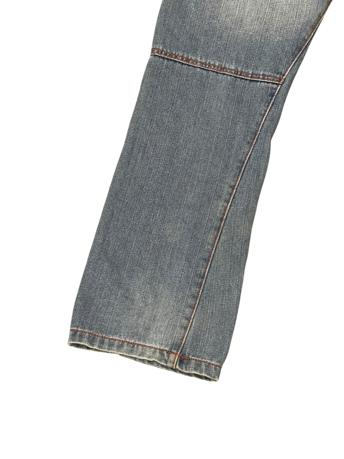 Japanese Brand Double Waist Jeans Browny Japan Distress Straight 1🟦9 Size US 31 - 2 Thumbnail