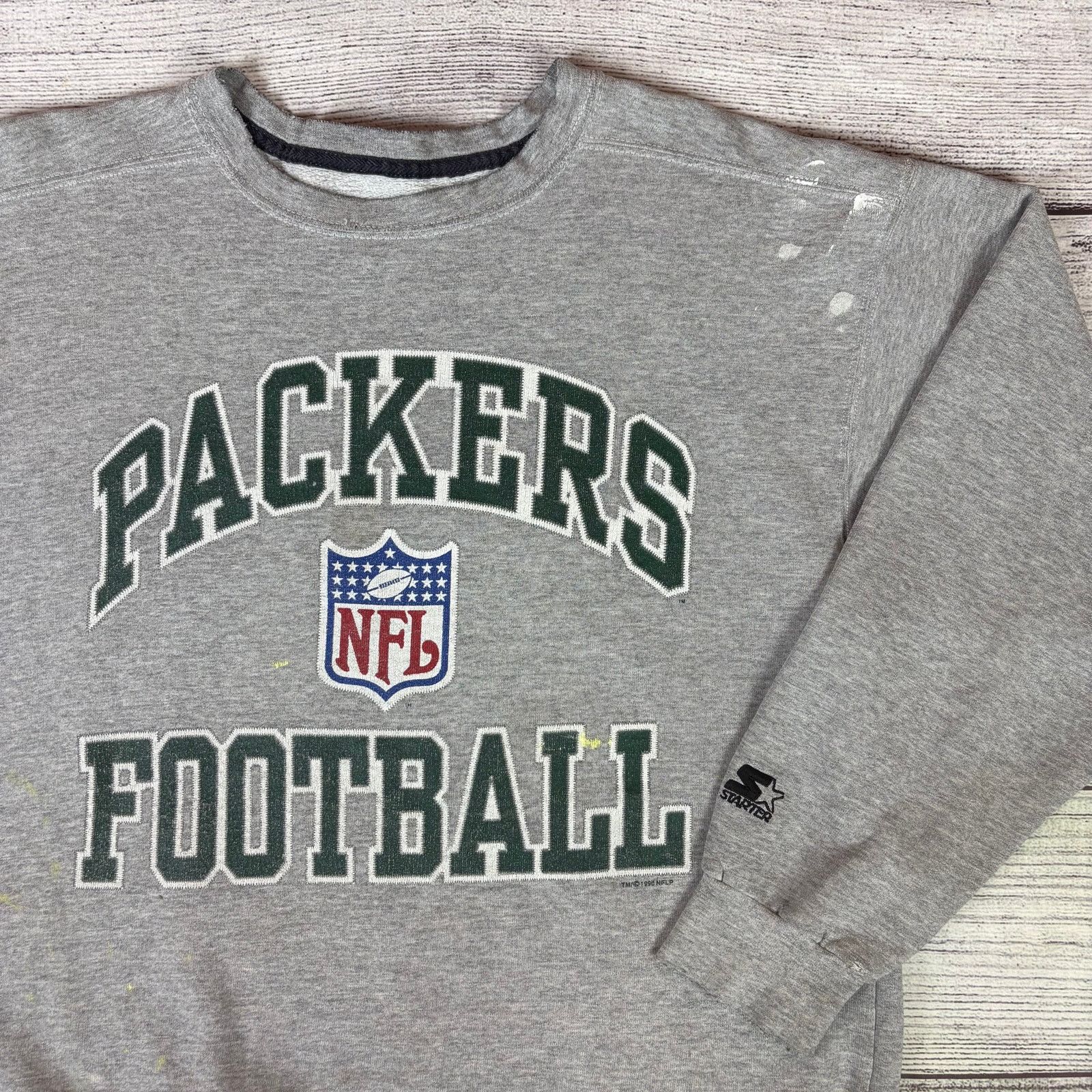 Starter × Vintage Vintage 1996 Green Bay Packers Starter Distressed Crewneck Size US L / EU 52-54 / 3 - 1 Thumbnail