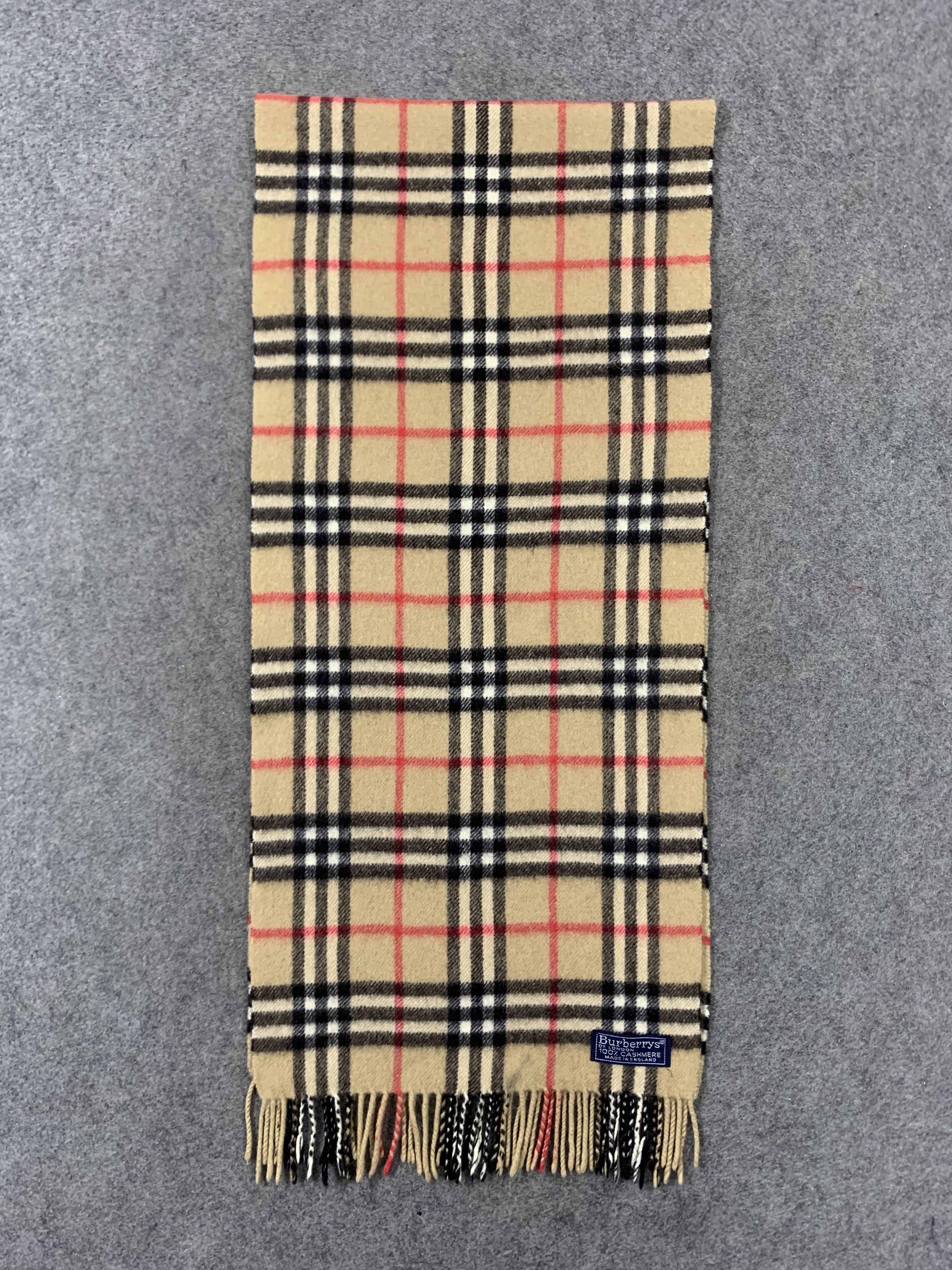 Burberry Burberry Scarf Cashmere Muffler Neck Wrap BL9299 Size ONE SIZE - 2 Thumbnail