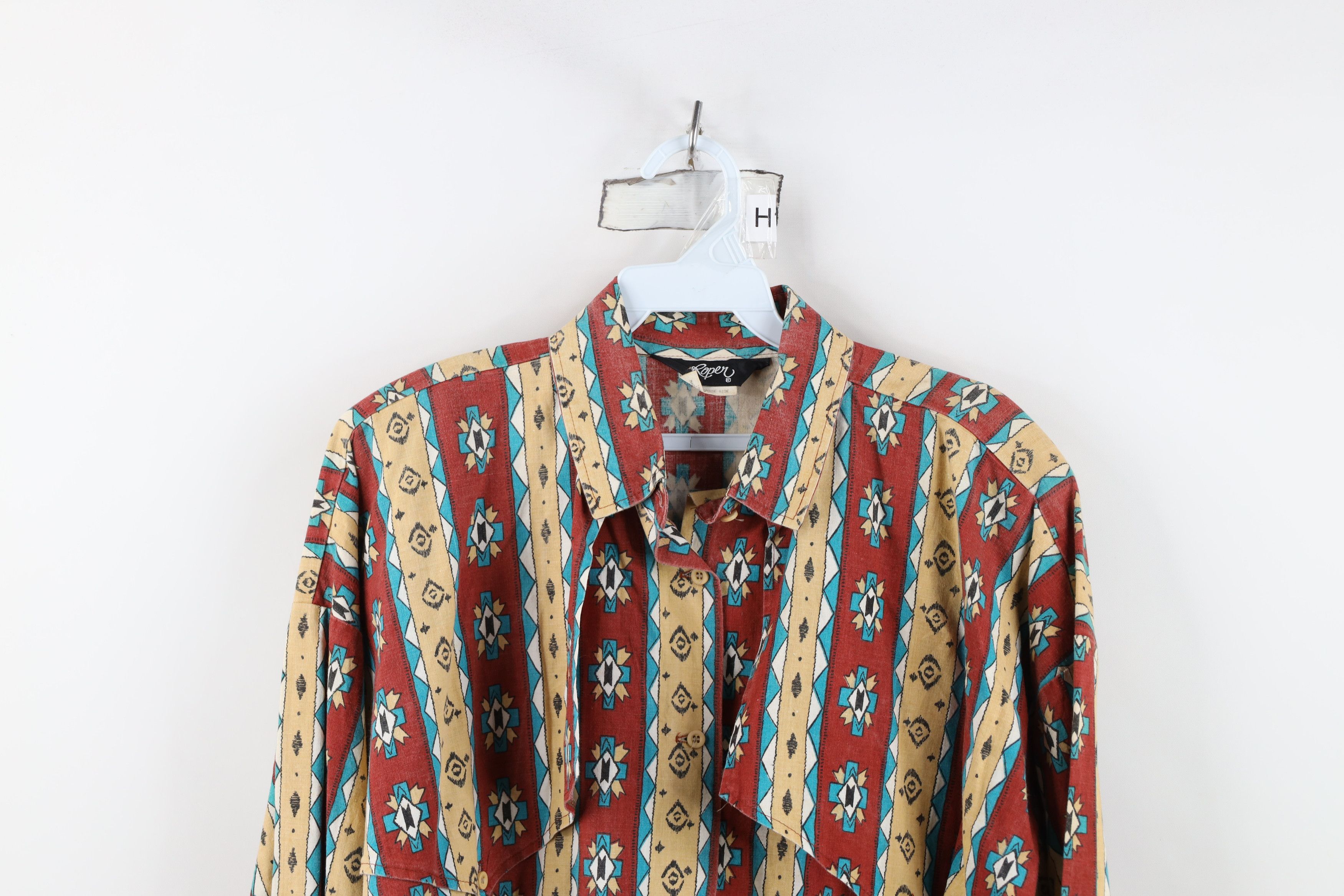 Vintage Vintage 90s Rockabilly Southwestern Cowgirl Button Shirt USA Size L / US 10 / IT 46 - 2 Thumbnail
