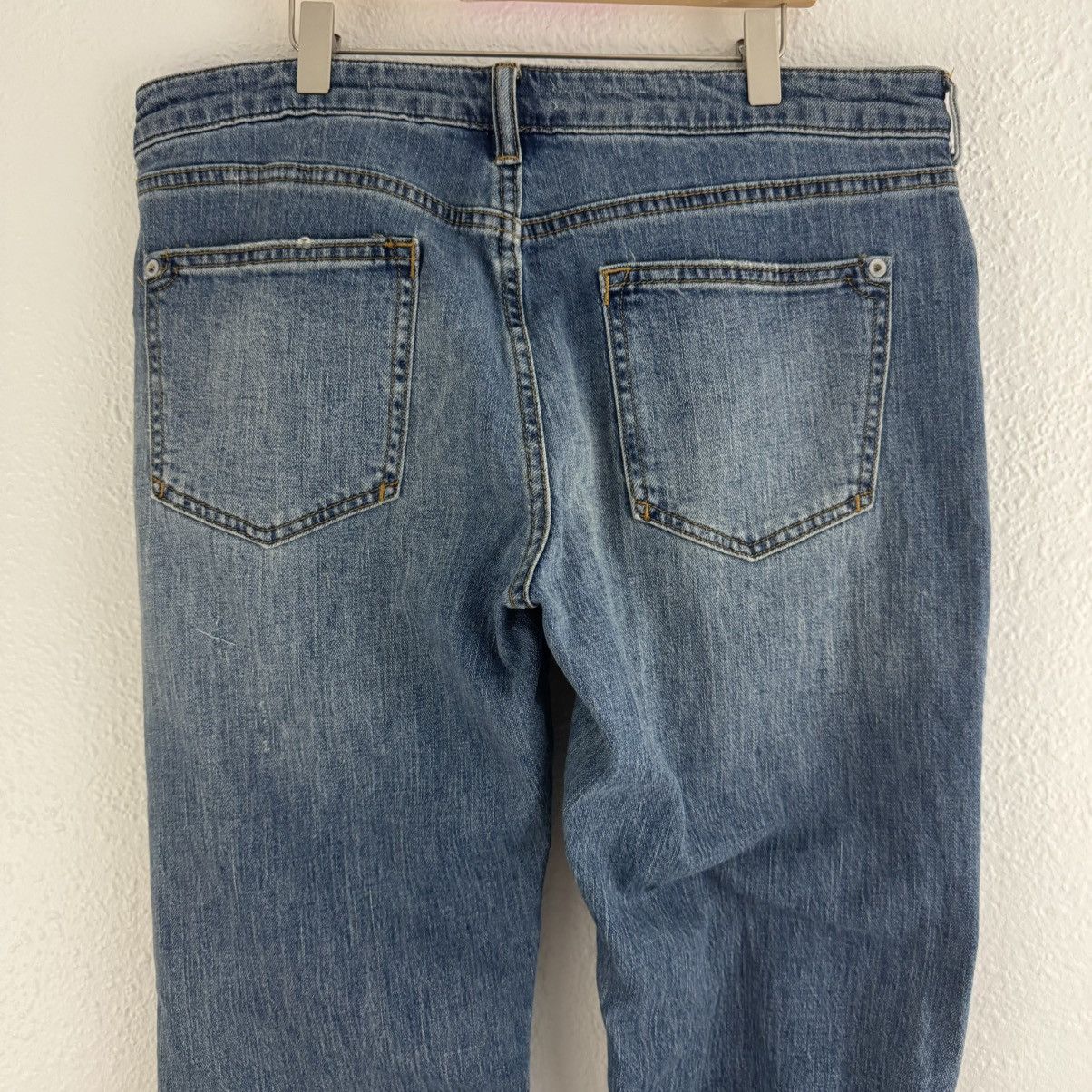 Anthropologie PILCRO Anthropologie Faded Wash Low-Rise Ruched Boot Jeans Size 30" / US 8 / IT 44 - 10 Thumbnail
