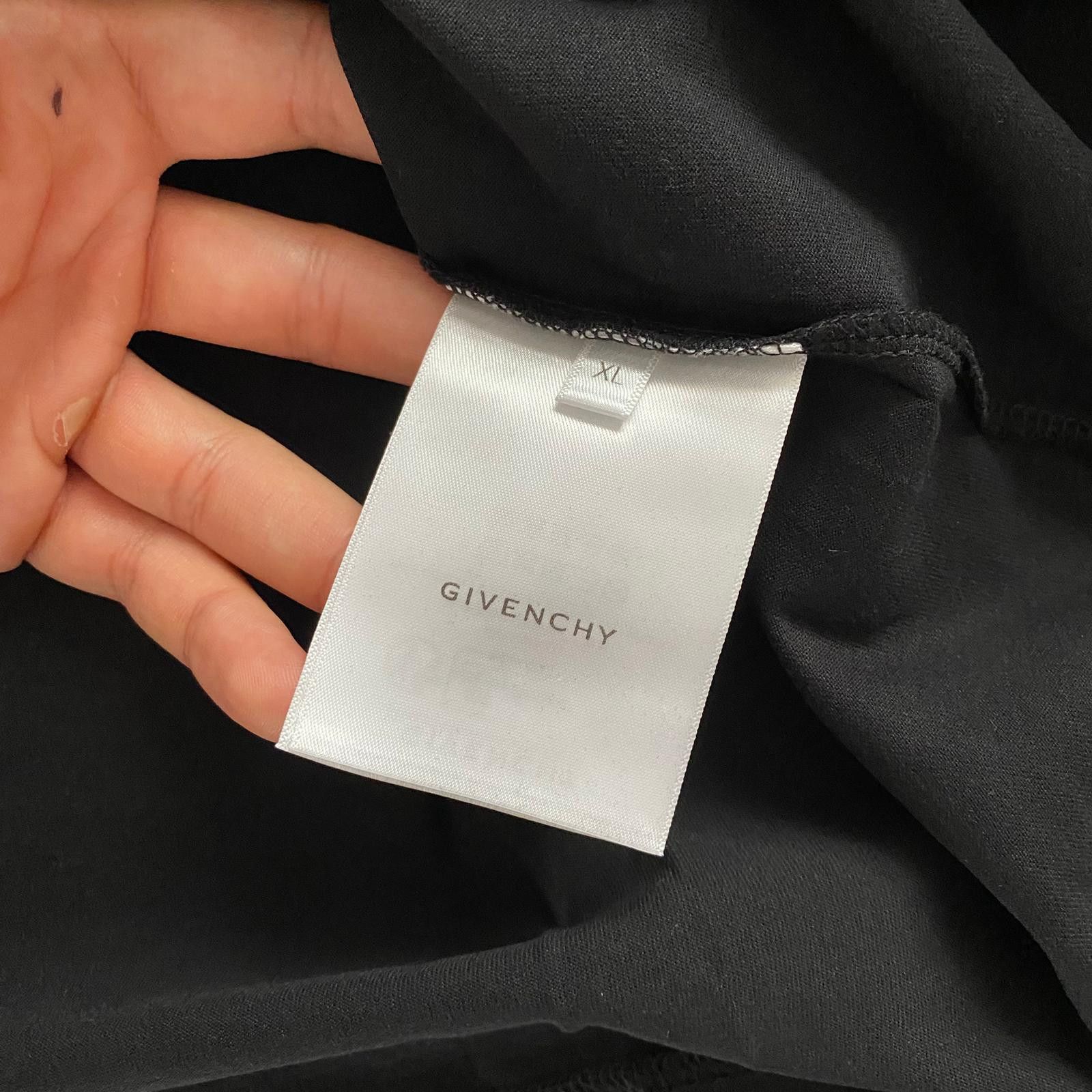 Givenchy Black GVCY Flower Print Oversized Long Sleeve T-Shirt Size US XL / EU 56 / 4 - 8 Thumbnail