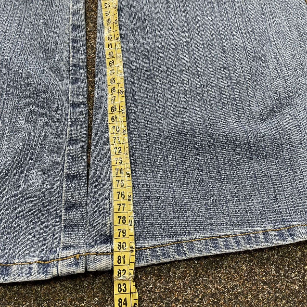 Vintage Y2K Vintage Flared Bootcut Jeans Light Wash Grunge Streetwea Size 34" / US 12 / IT 48 - 7 Thumbnail
