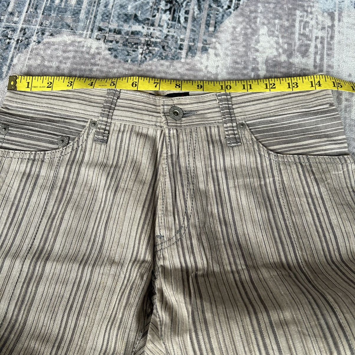 If Six Was Nine Morgan Homme Flared Stripe Pants Size US 29 - 22 Thumbnail
