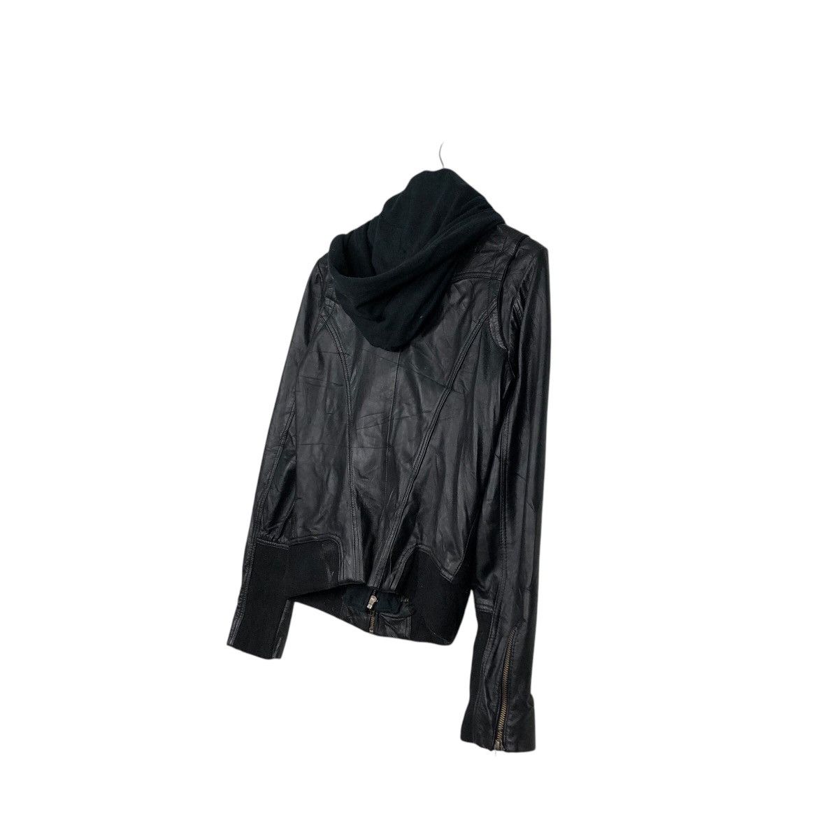 Japanese Brand 📌Cropped Biker Soft Leather Jacket Mango Streetwear Size US M / EU 48-50 / 2 - 12 Thumbnail