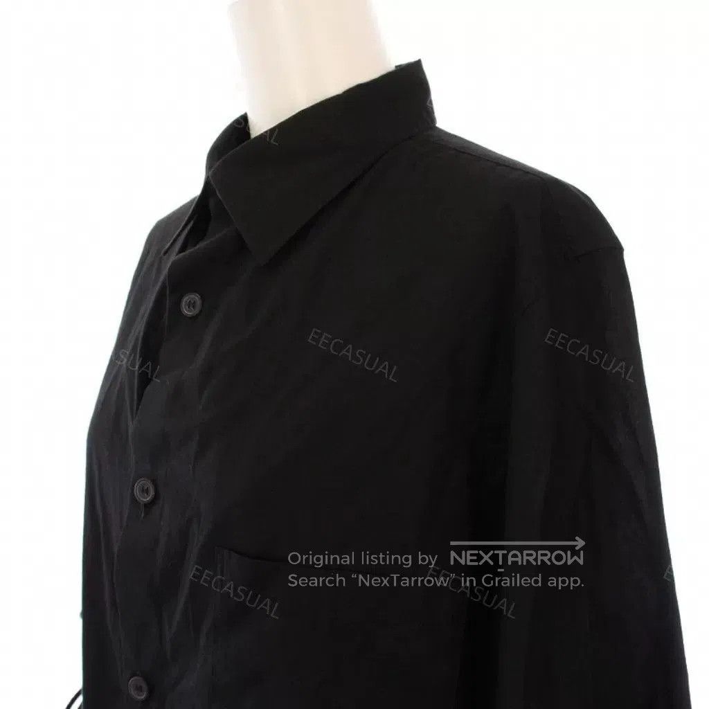 Y's Yohji Yamamoto Black Cotton Shirt. Size US M / EU 48-50 / 2 - 4 Thumbnail