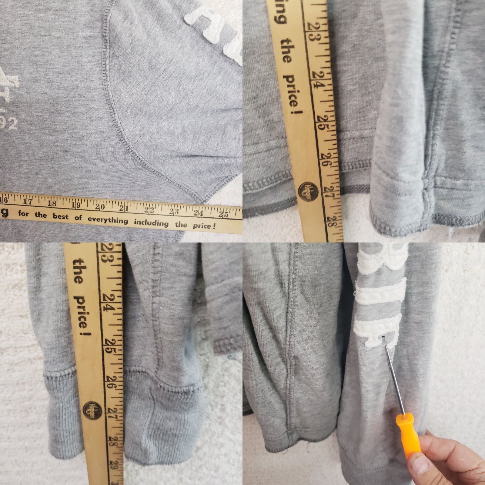 Abercrombie & Fitch Abercrombie & Fitch Shirt Mens XL Gray Muscle Long Sleeve Crewneck Size US XL / EU 56 / 4 - 10 Thumbnail