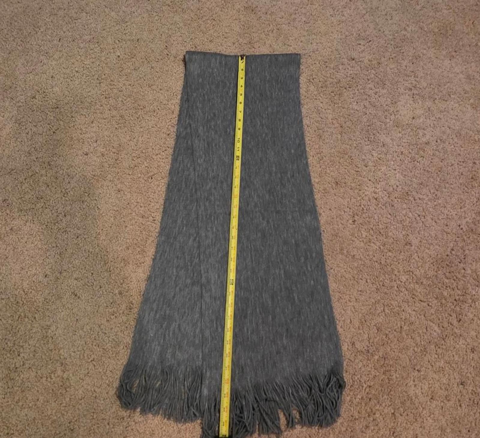 Other Bijoux Terner Gray Knit Scarf with Fringe NWT Size ONE SIZE - 5 Thumbnail