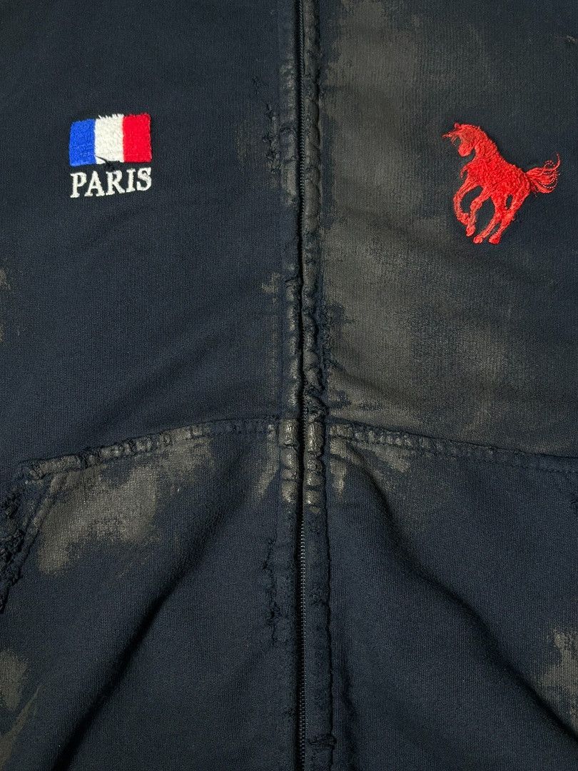 Balenciaga Balenciaga FW22 Dirty Polo Zip-Hoodie Size US M / EU 48-50 / 2 - 3 Thumbnail
