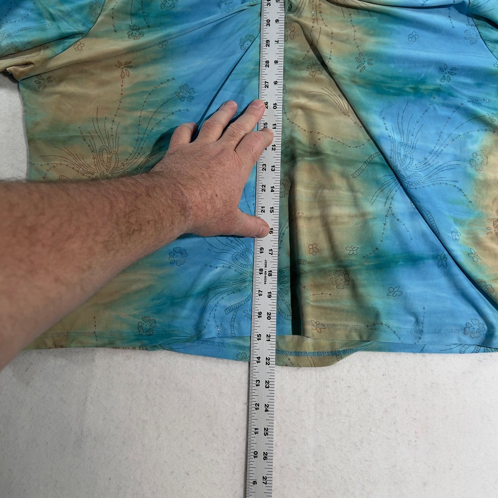 Other Only Nine Woman Top Metallic Thread Sparkle Floral Tye Dye Size L / US 10 / IT 46 - 6 Thumbnail